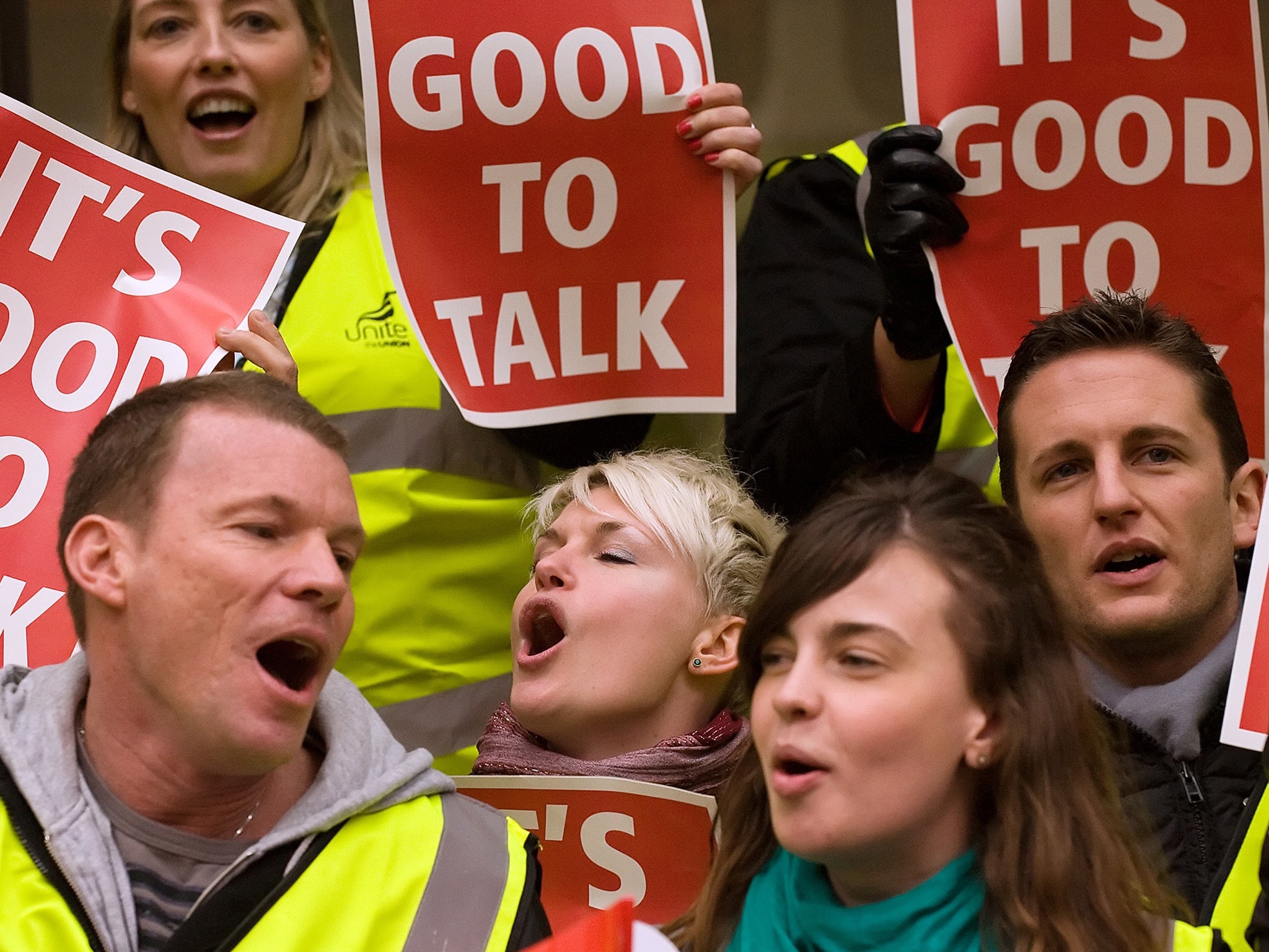 A three-day walkout took place in 2010 amid threats of a further 20-day strike (Getty)