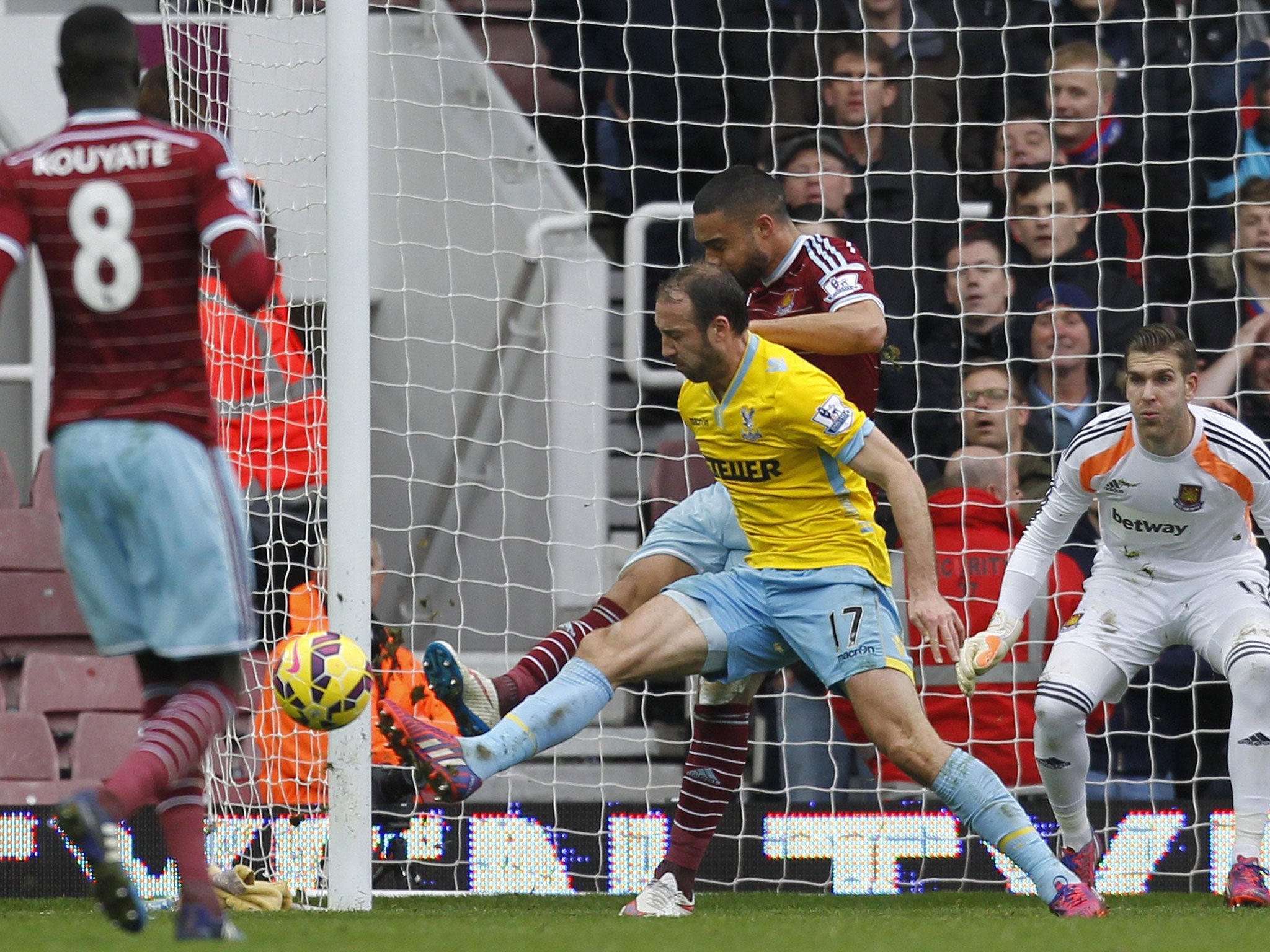 Glenn Murray catches Winston Reid