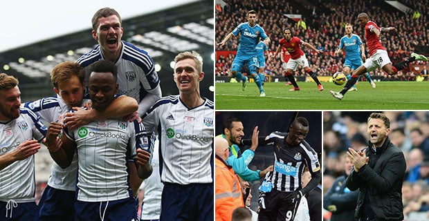 Saido Berahino, Ashley Young, Papiss Cisse and Tim Sherwood