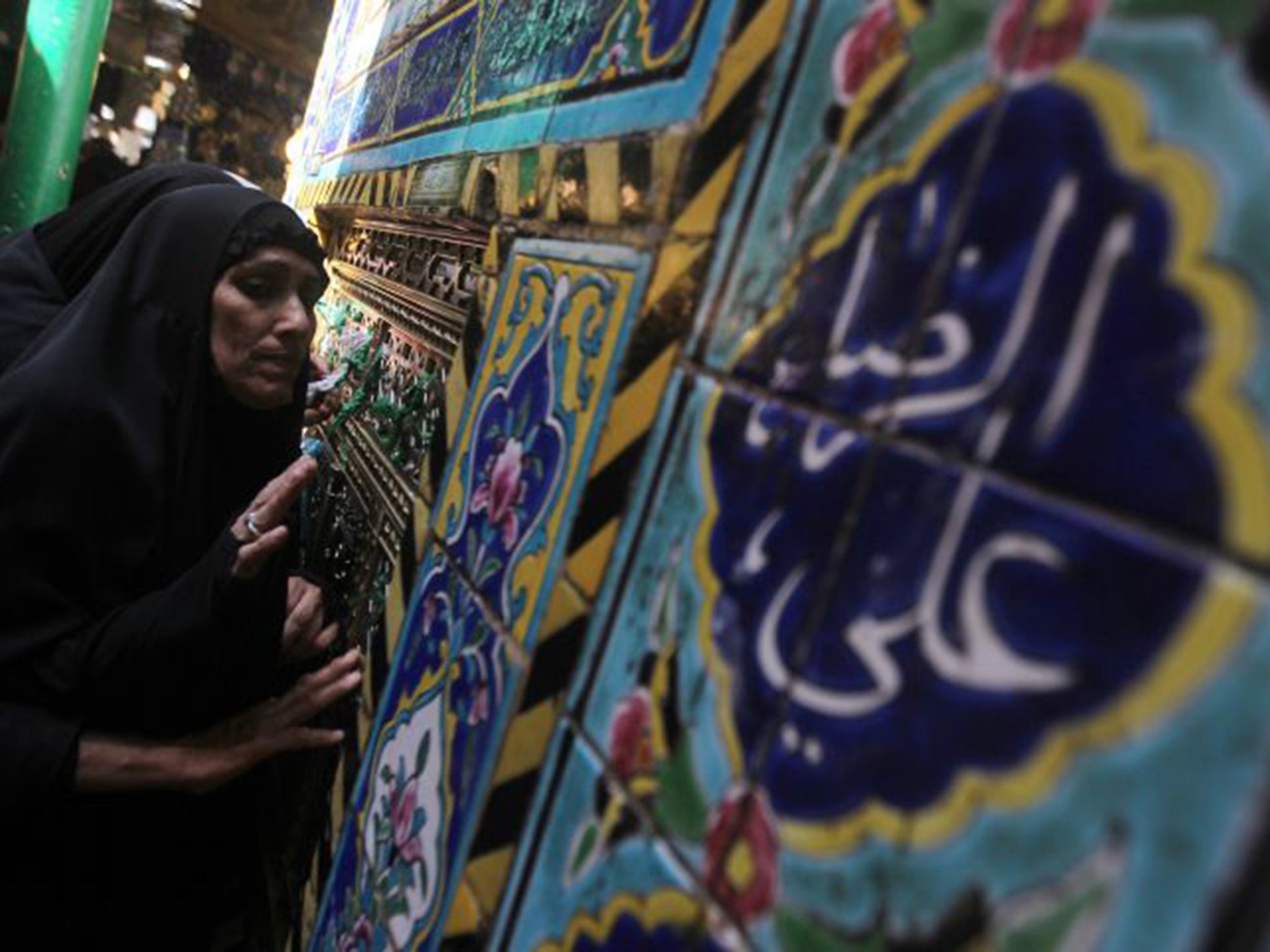 The shrine of Iman al-Mahdi, Karbala. He is expected to return at the end of time