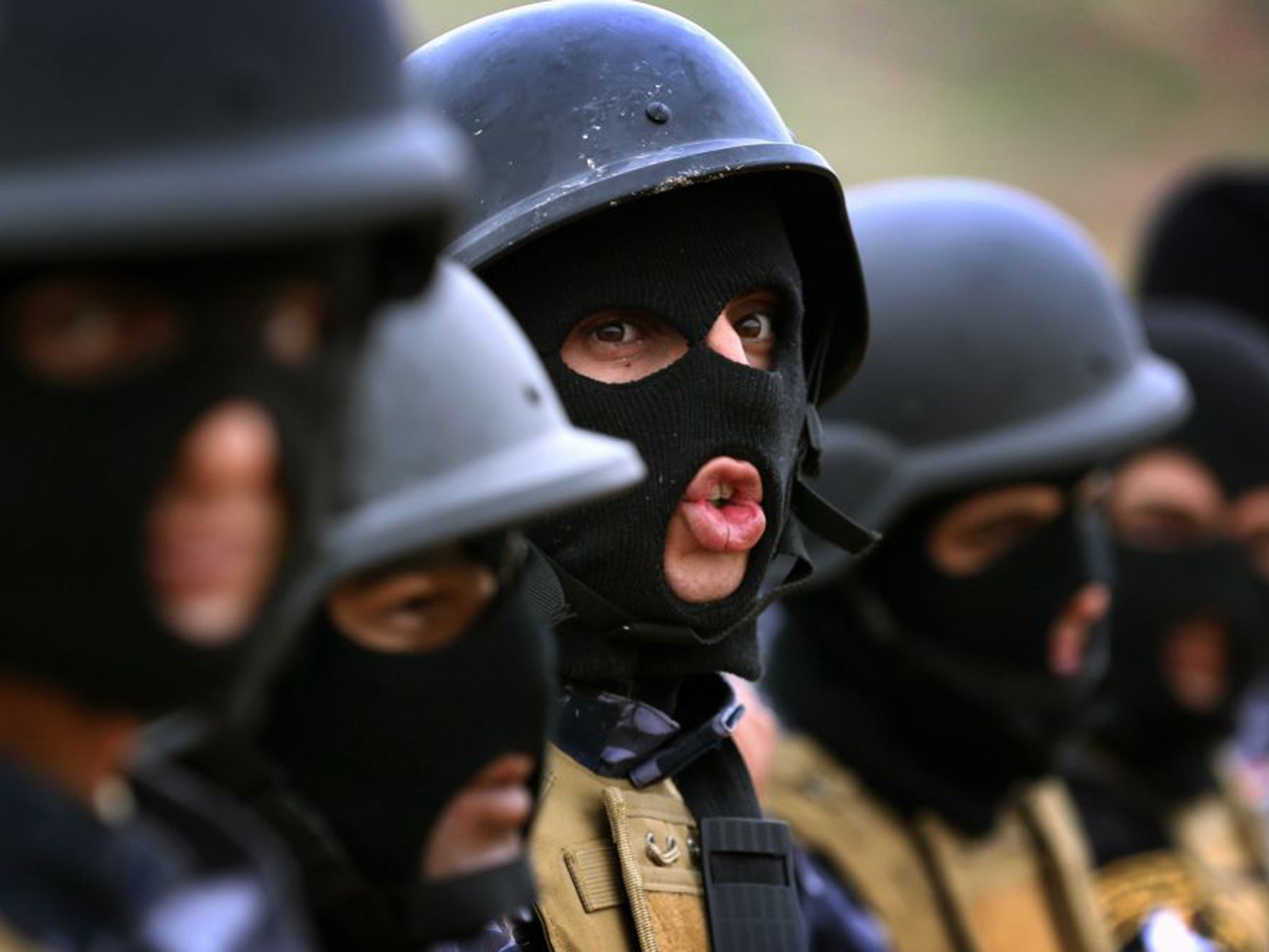 Iraqi forces in training