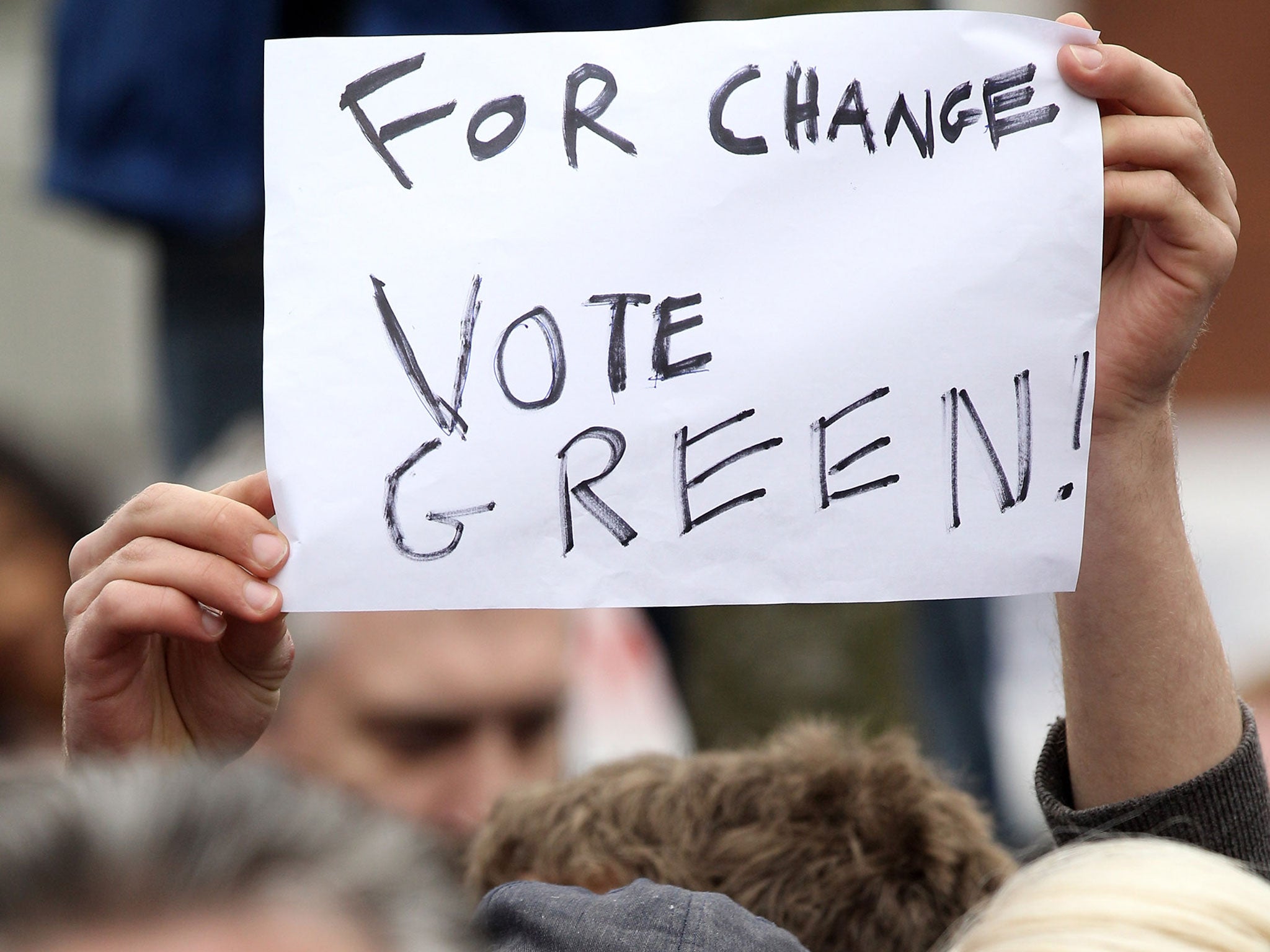 Natalie Bennett can only hope that what people who might vote for the Green Party want is human beings who act and feel like the rest of us and not like the “robots” of other Westminster parties (Getty)