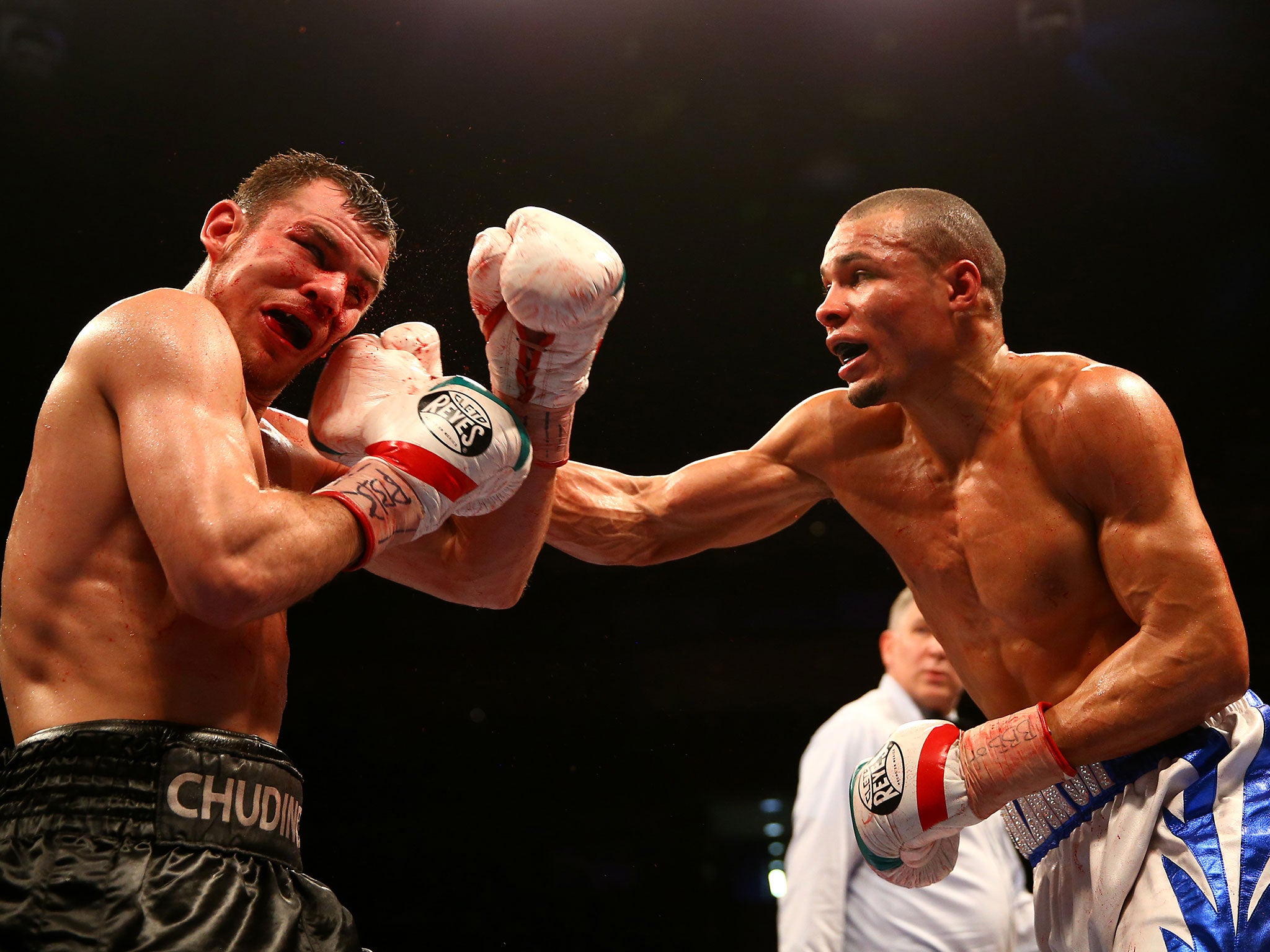 Eubank Jr connects with Chudinov at the o2