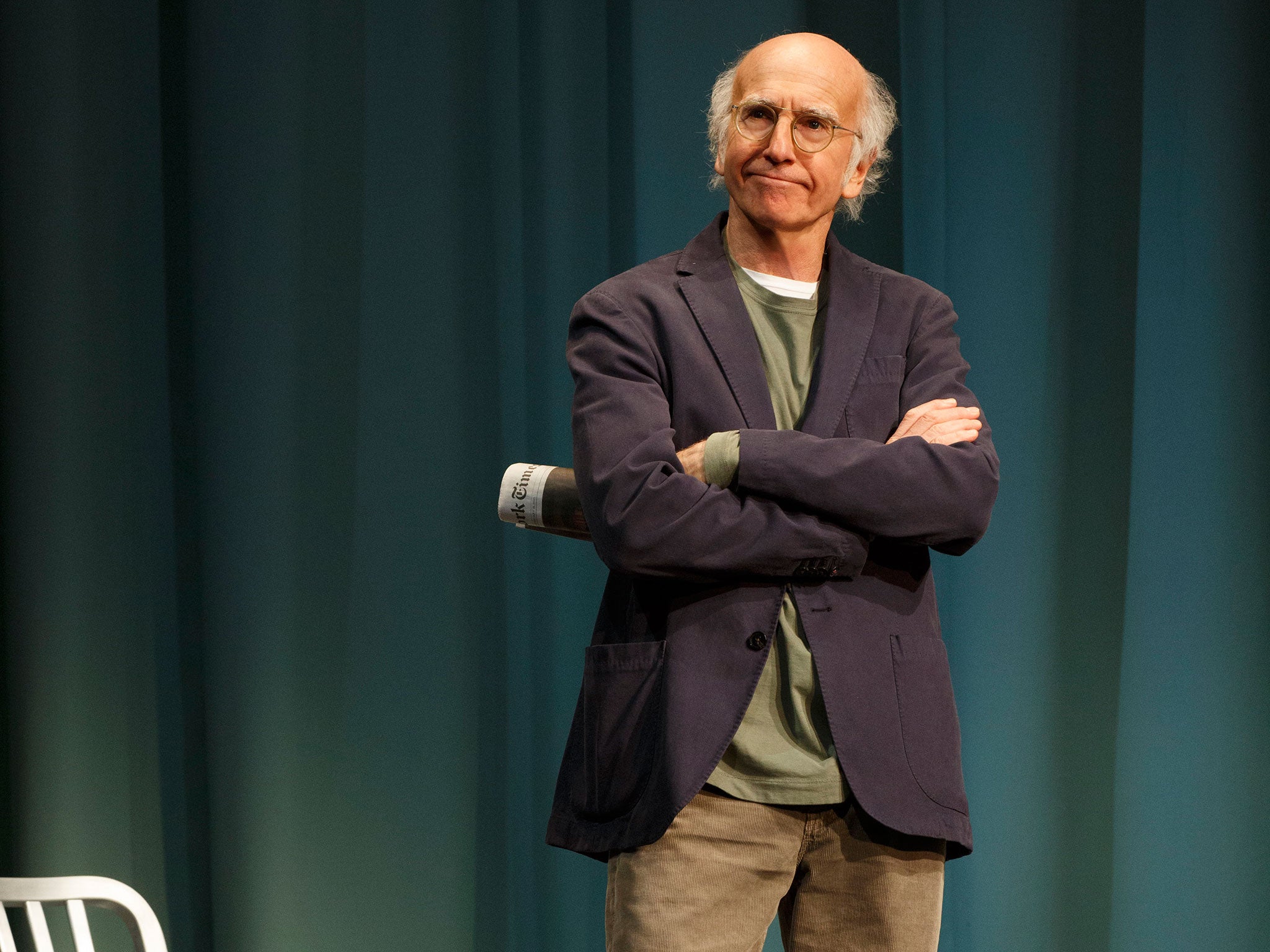 Larry David performs in his play ‘Fish in the Dark'