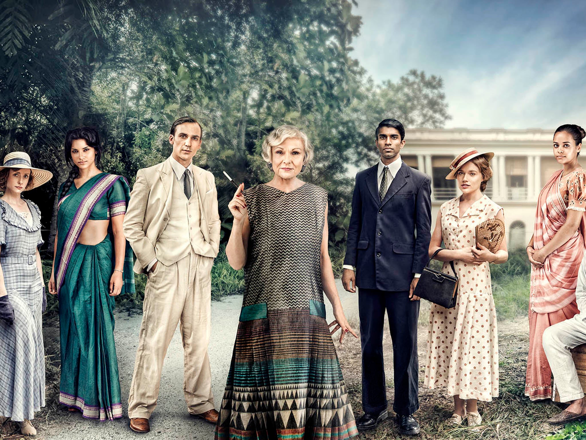 The cast of Indian Summers; given the dominance of historical drama it's becoming harder to see British Asians on TV (Channel 4)