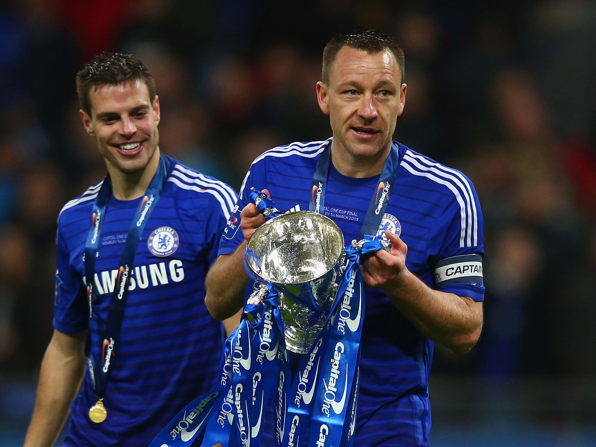 John Terry won the 13th major honour of his career on Sunday