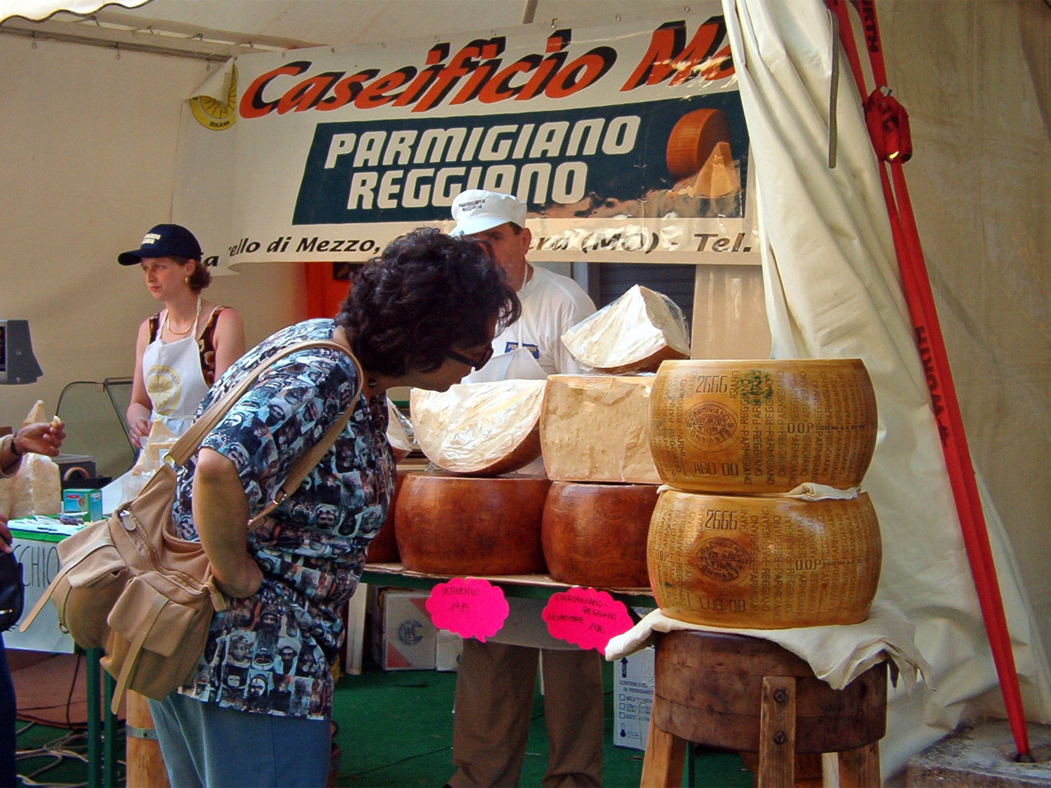 A Parmigiano Reggiano festival in Modena, Italy