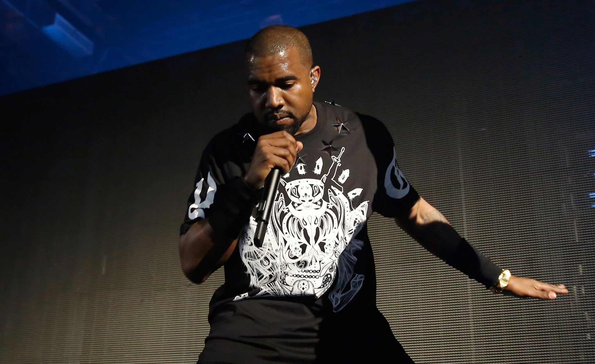 Kanye West performing at Koko, London (Getty)