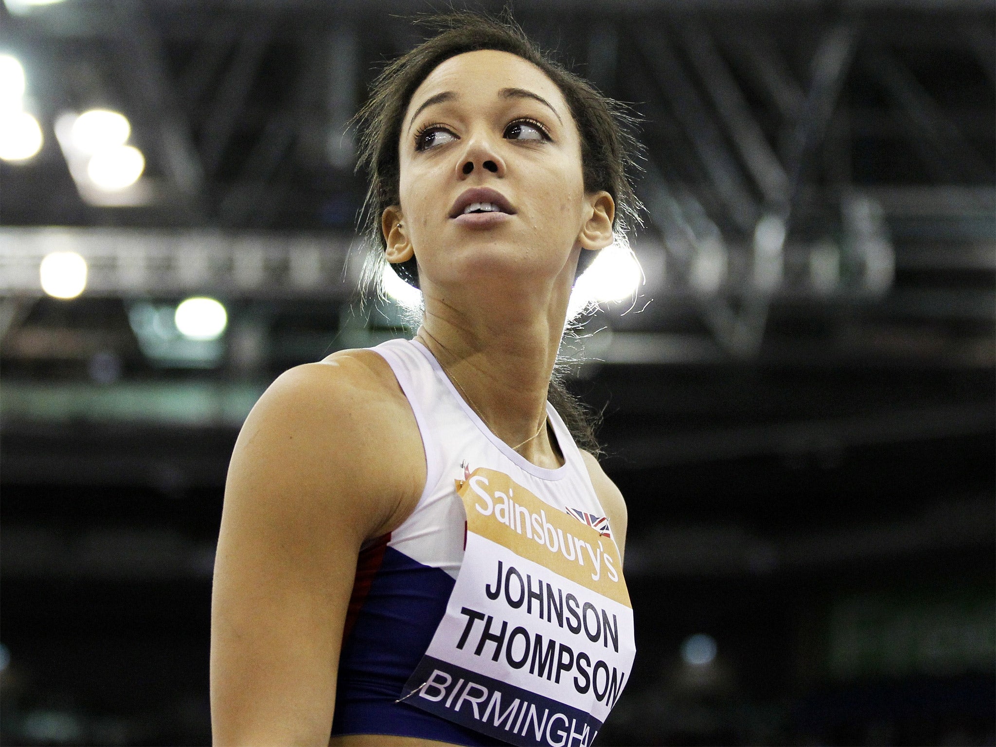 Katarina Johnson-Thompson will line up against Ennis-Hill in the 100m hurdles in Manchester (Getty)