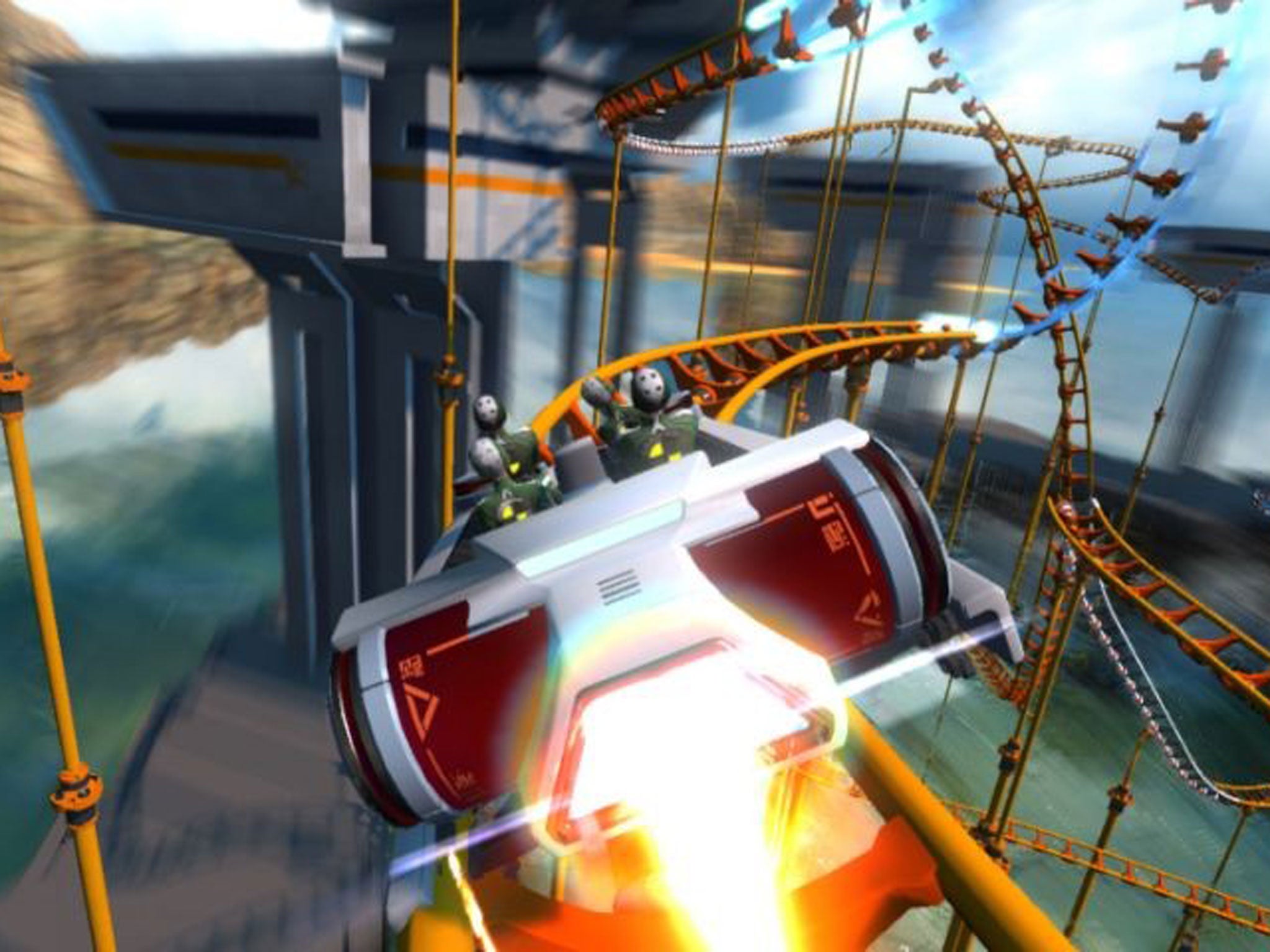 Energetic blast: Screamride combines racing elements with destruction and creativeness