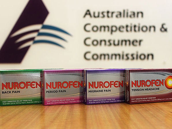 The Australian Competition and Consumer Commission has launched legal action over Nurofen Specific Pain Products