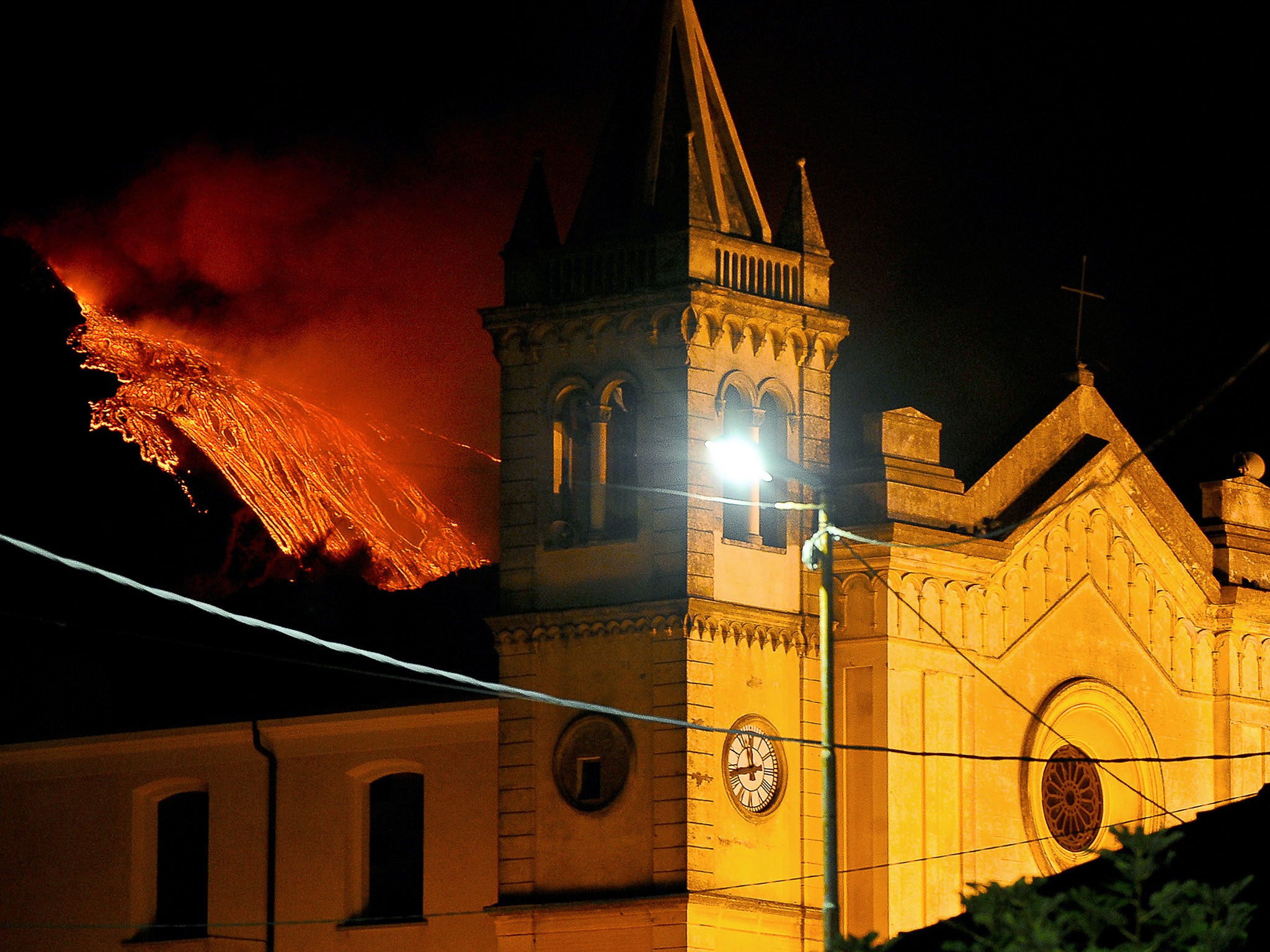 Mount Etna erupts regularly, although hasn't posed a threat to the local population since 2002