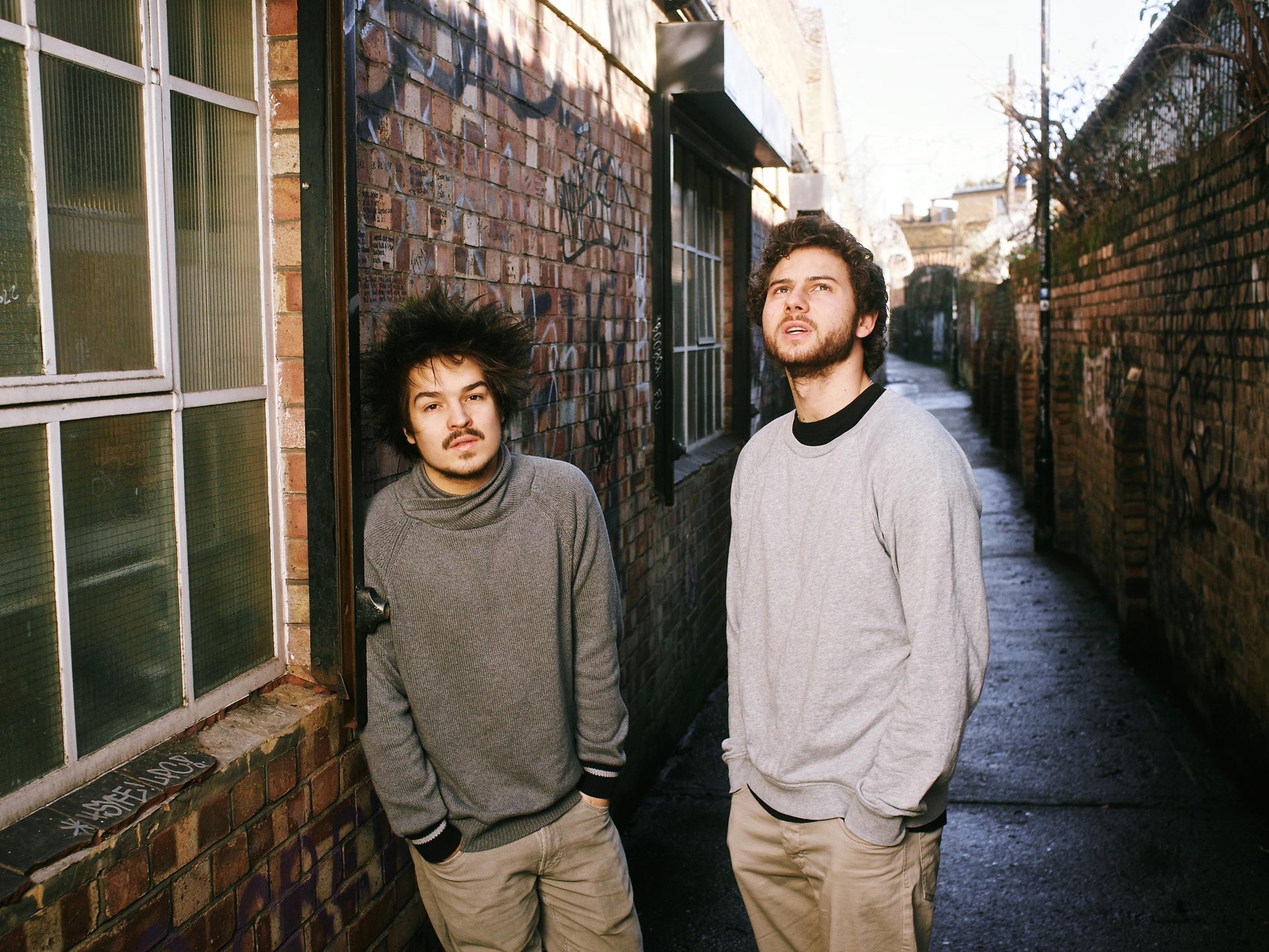 Clemens Rehbein (left), one half of duo Milky Chance