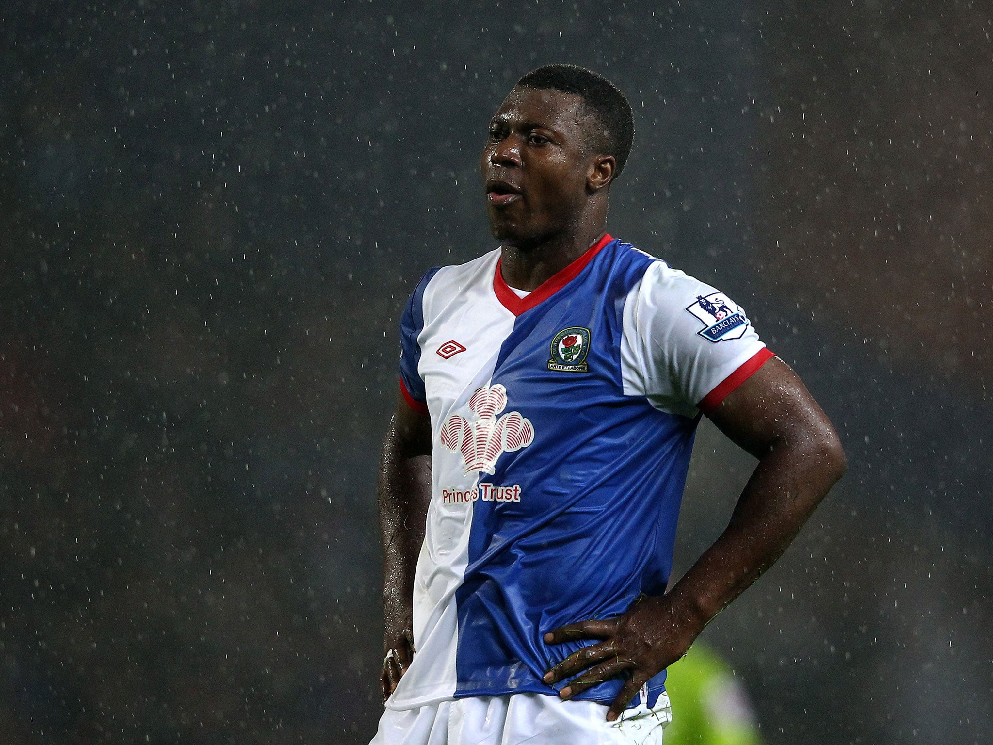 Yakubu in action for Blackburn Rovers in May 2012