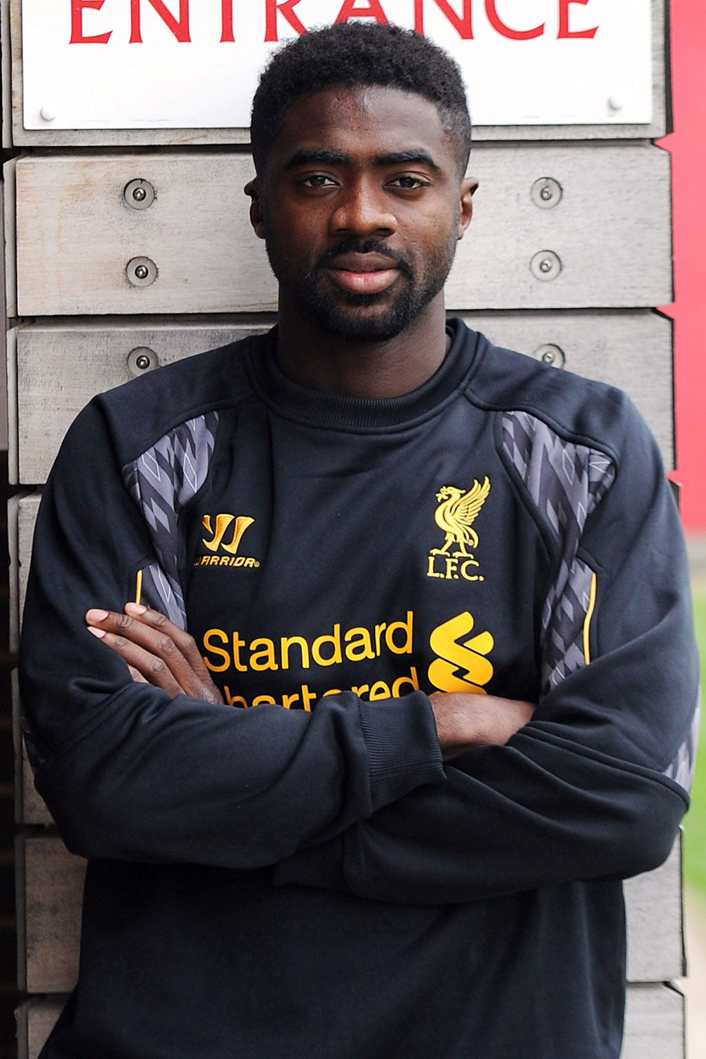 Kolo Toure at Liverpool's Melwood training ground