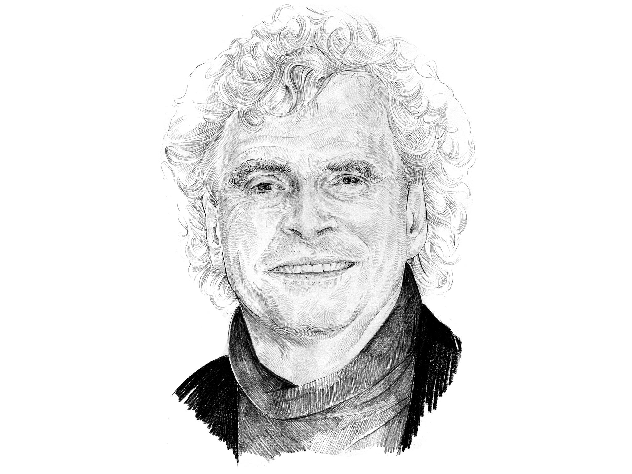 Simon Rattle by Lauren Crow