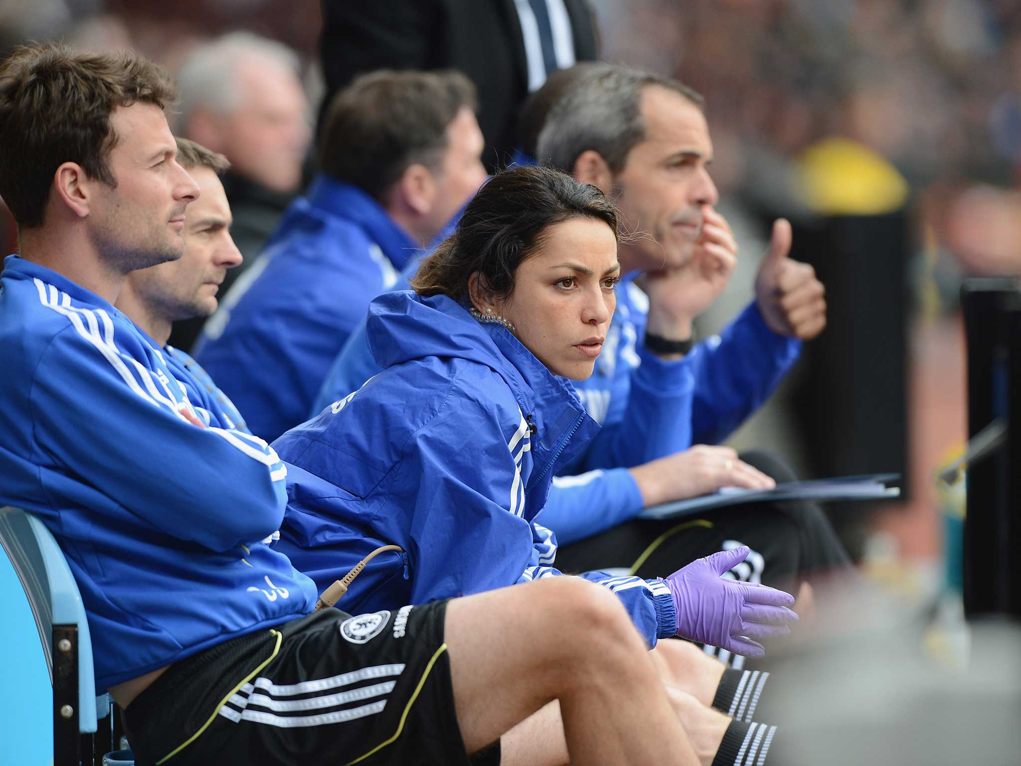 Dr Carneiro watches the players carefully from the sidelines