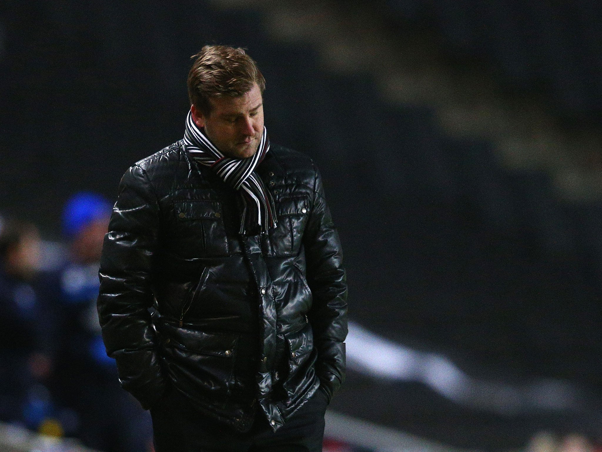 MK Dons manager Karl Robinson