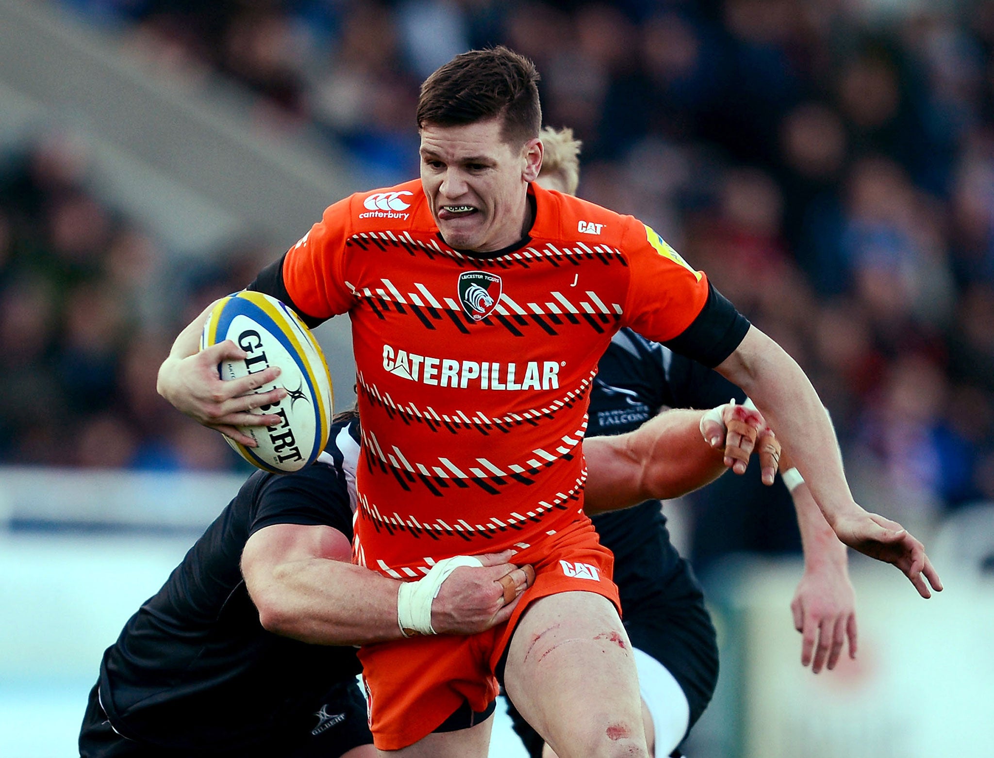 Freddie Burns scored 11 points with the boot as Leicester scrapped to a late 16-12 win over Newcastle