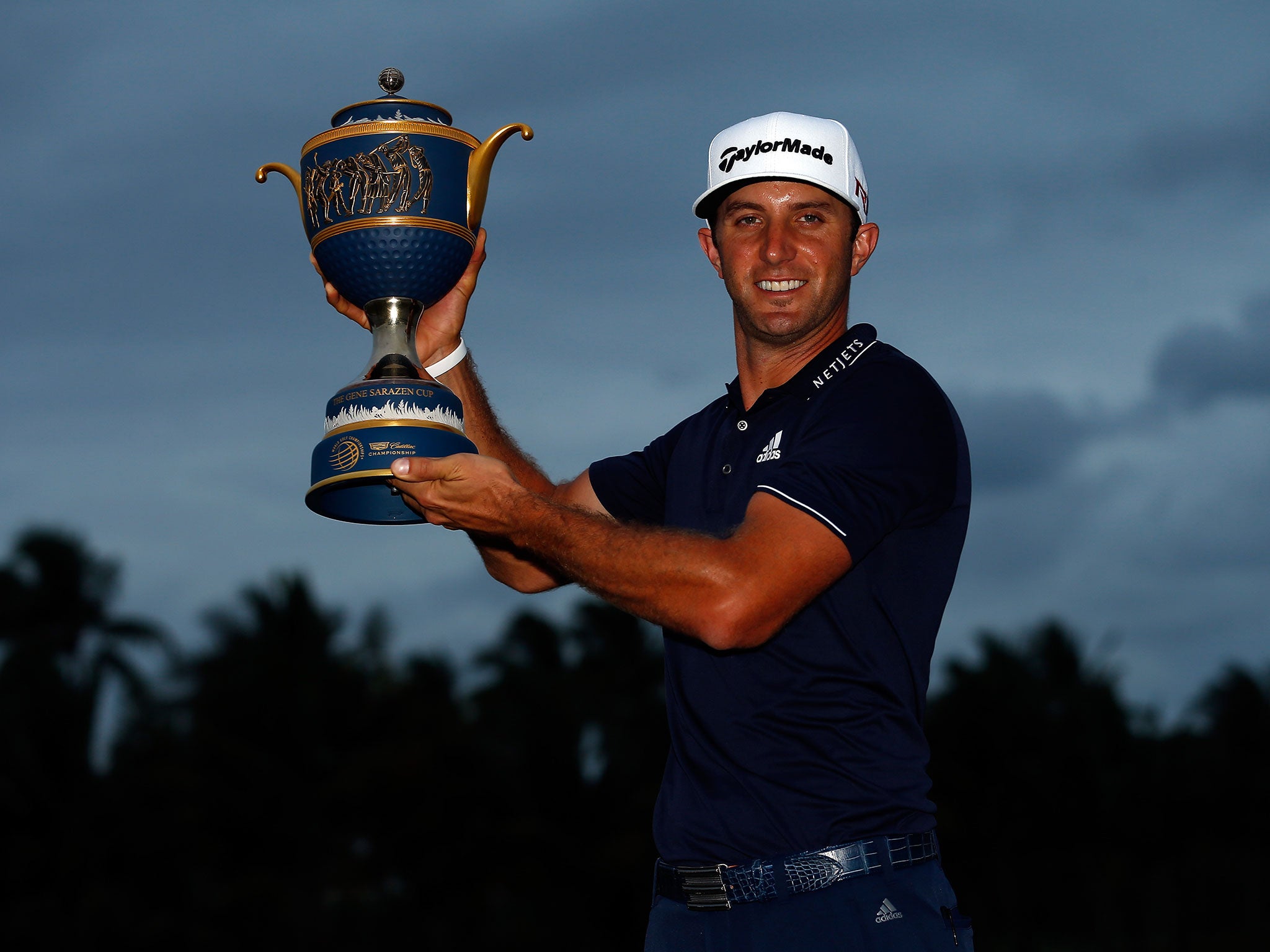 Dustin Johnson with WGC-Cadillac Championship