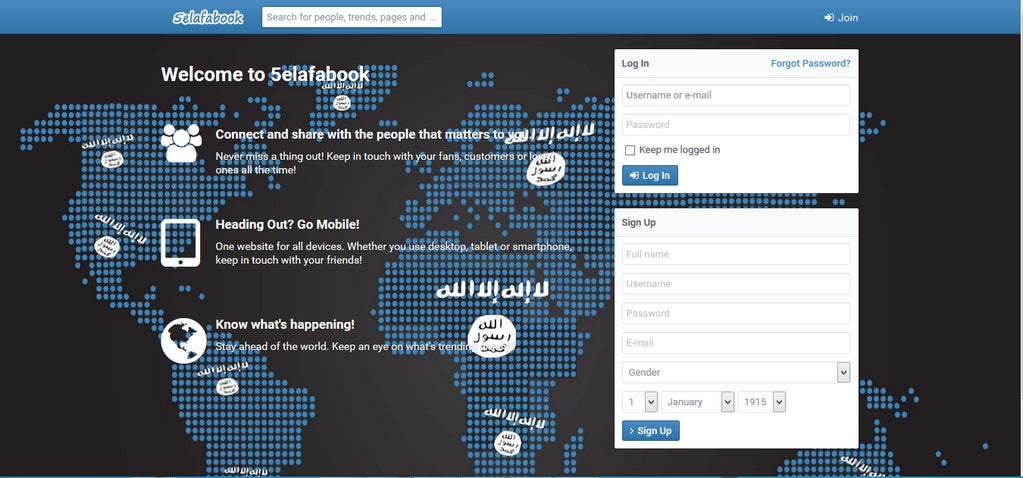 Khelafabook, a Facebook-inspired site for Isis supporters that was shut down