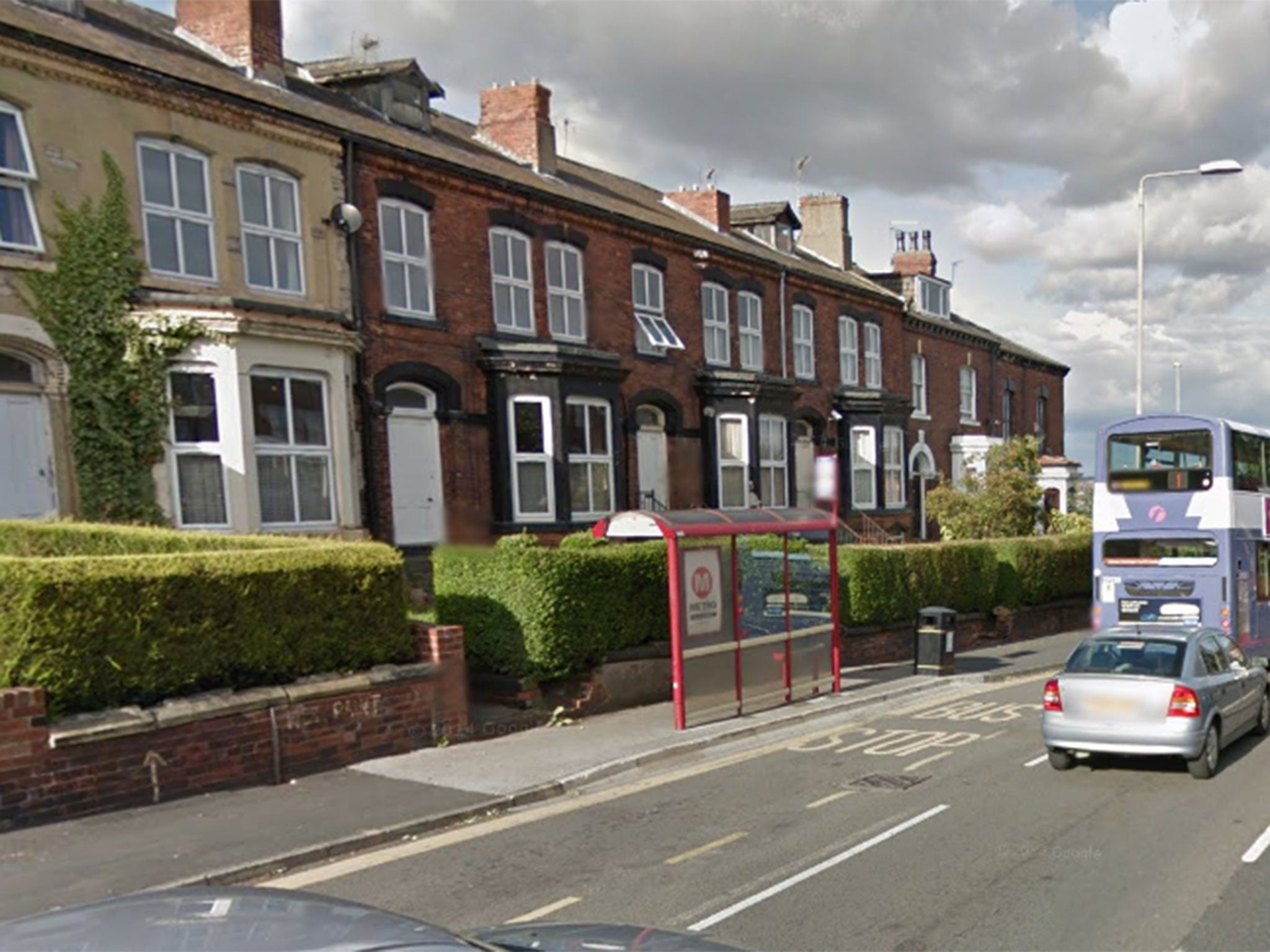 File image of the bus stop in Beeston Road where the attack is thought to have taken place