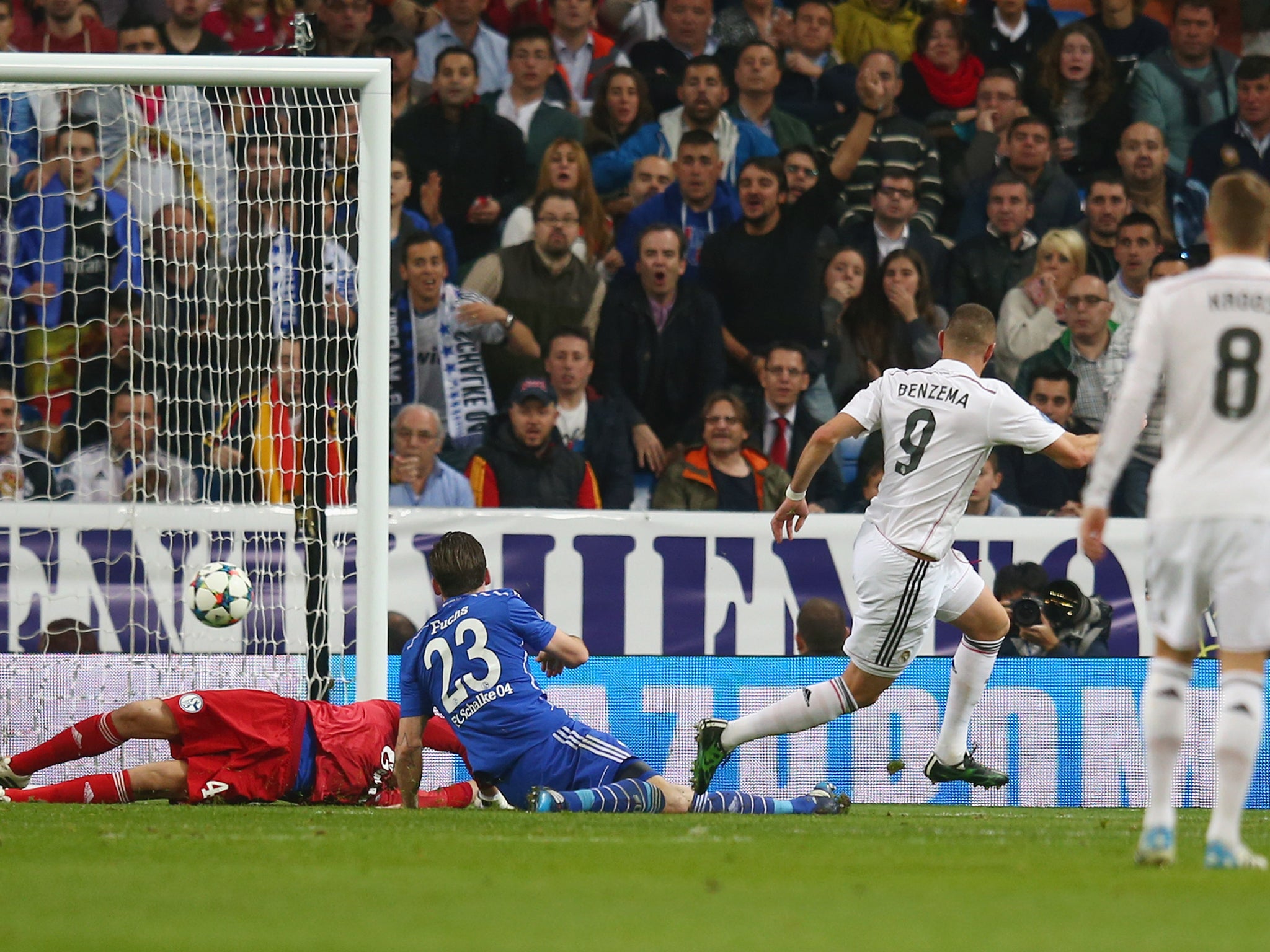 Benzema looked to have settled the tie when he made it 3-2