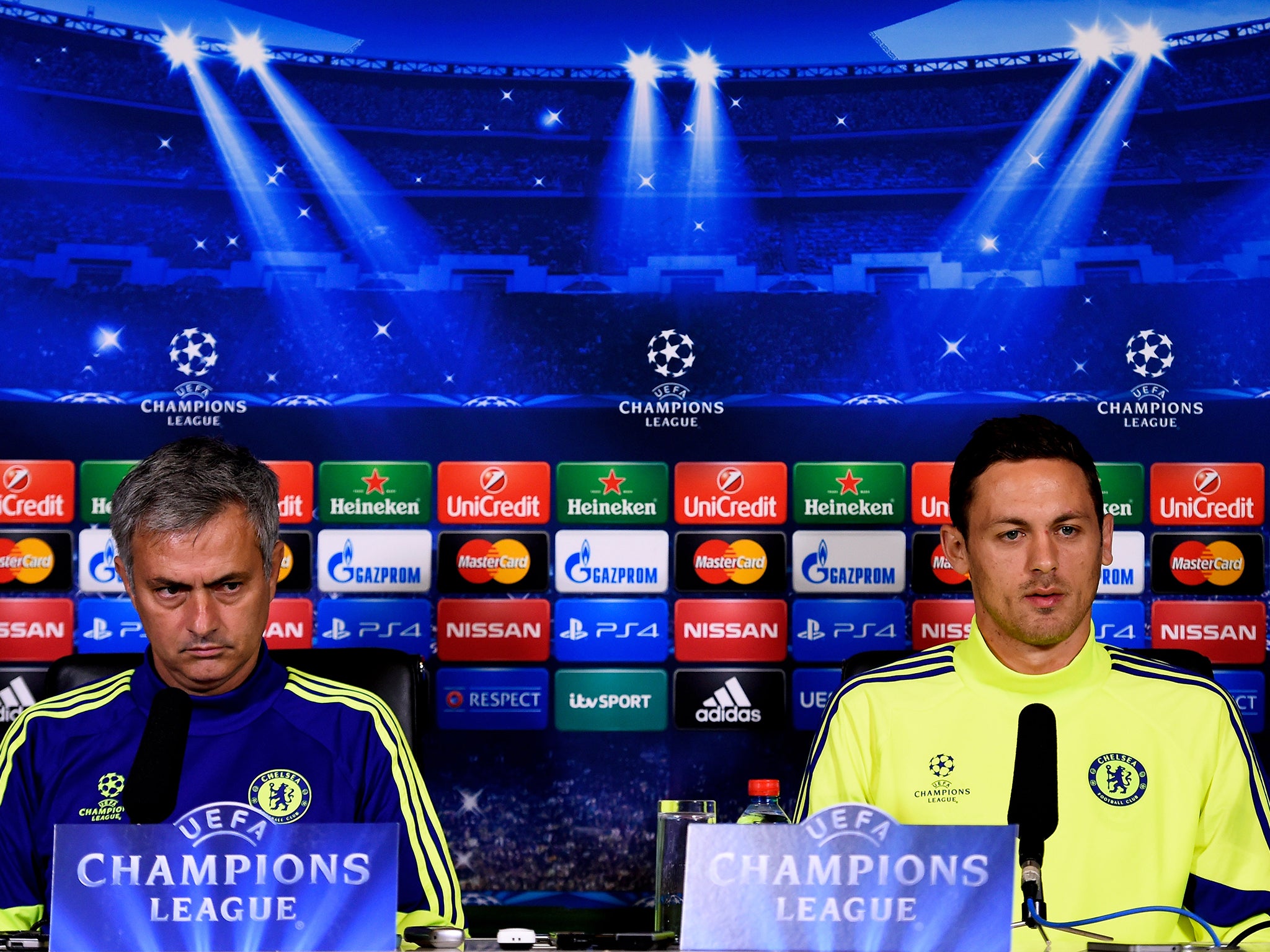 Nemanja Matic with Jose Mourinho