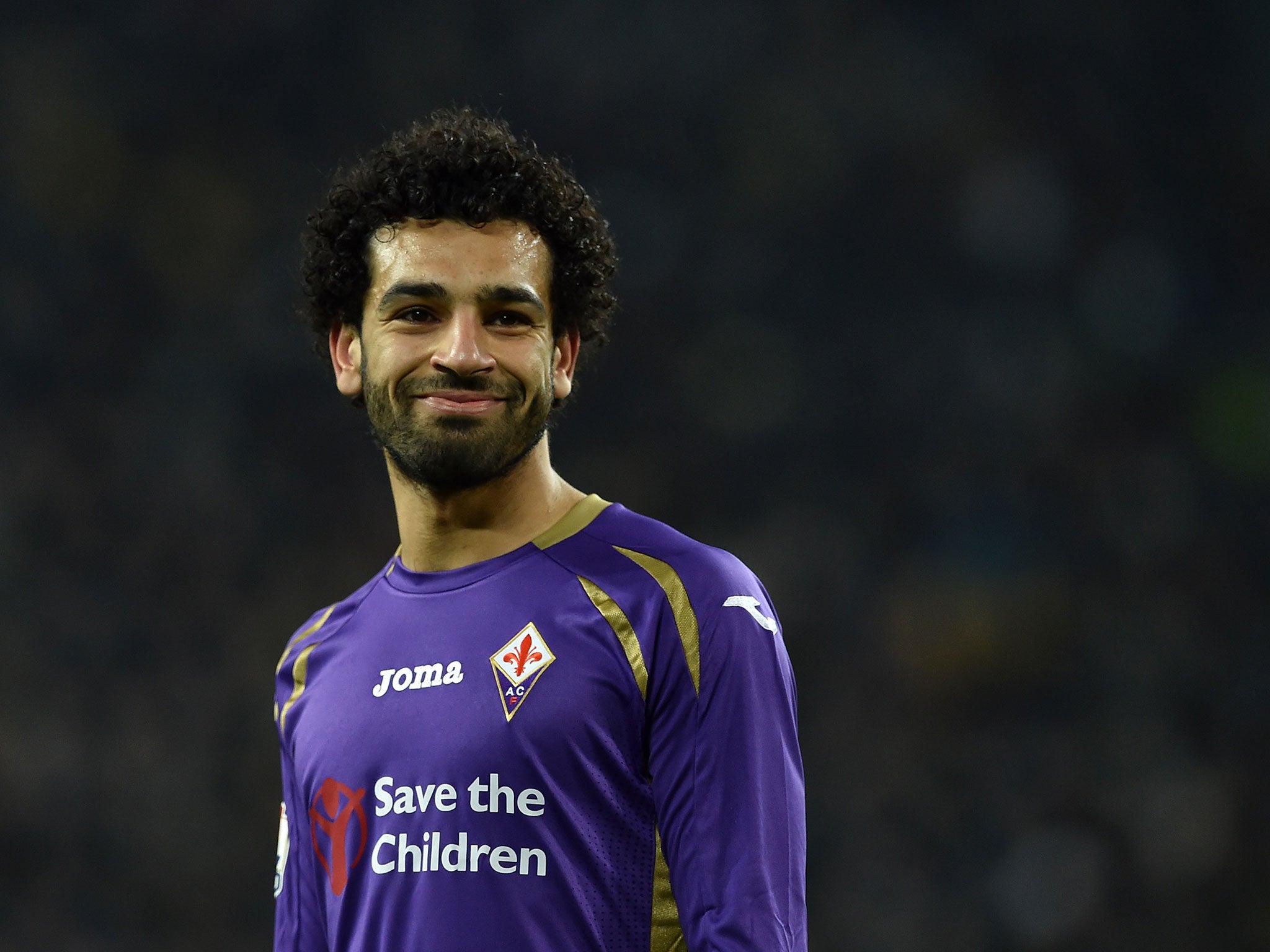 Mohamed Salah has scored six goals in just eight games with Fiorentina