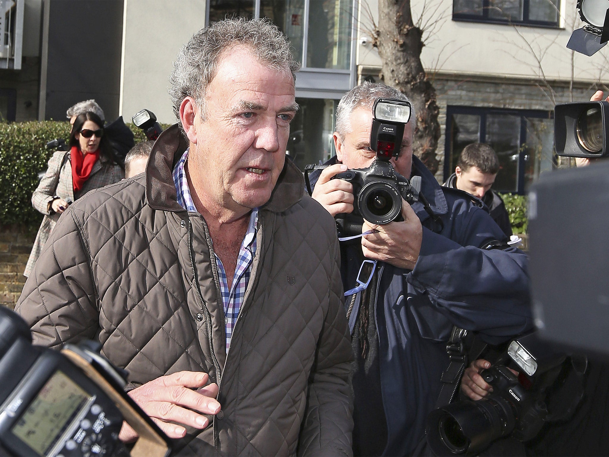 Jeremy Clarkson told reporters that he was 'just off to the job centre'