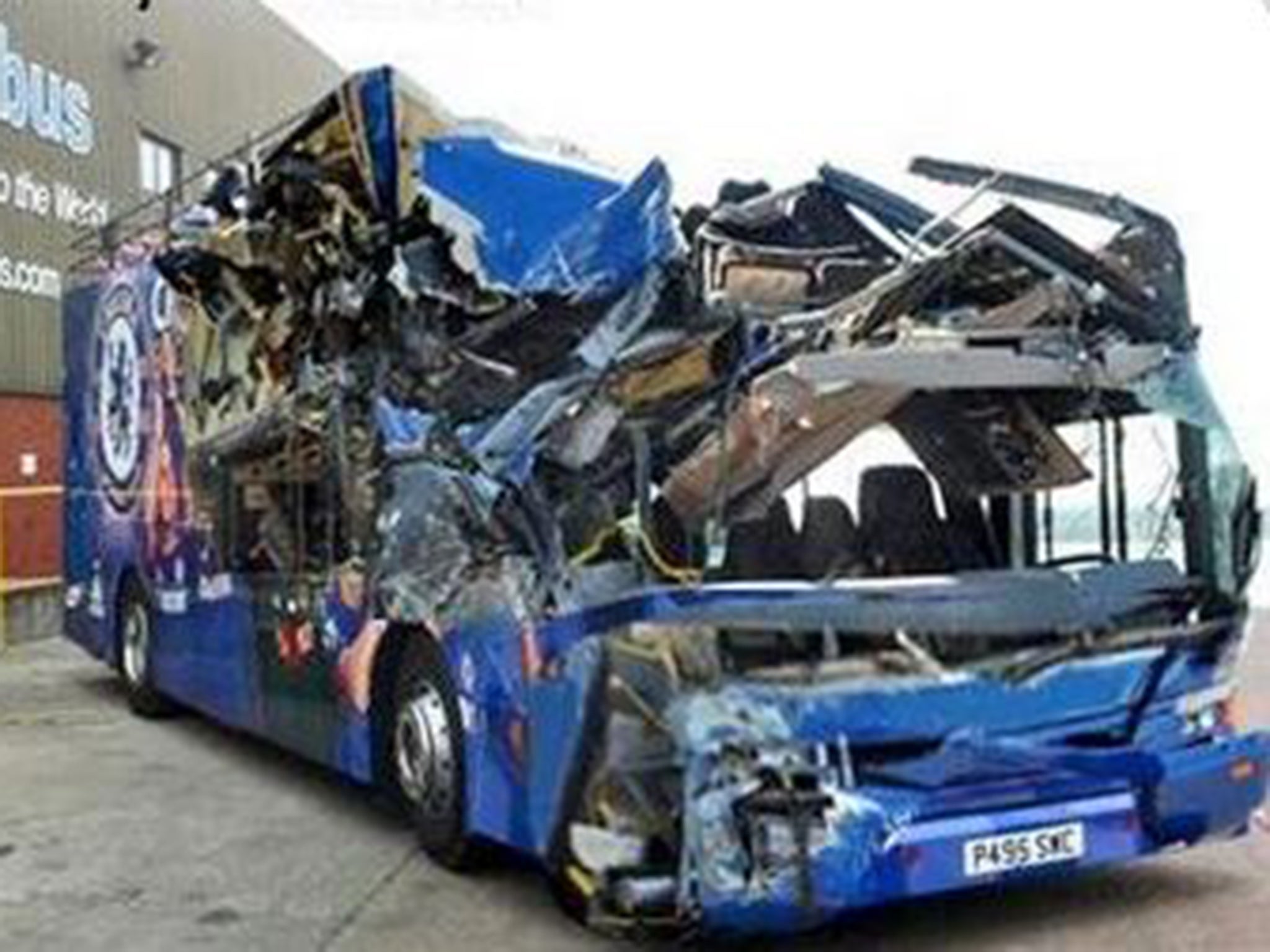 The Chelsea team bus