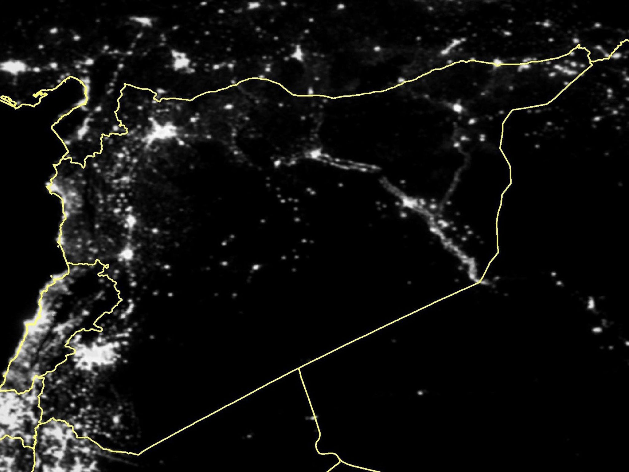 Satellite images of Syria in 2011