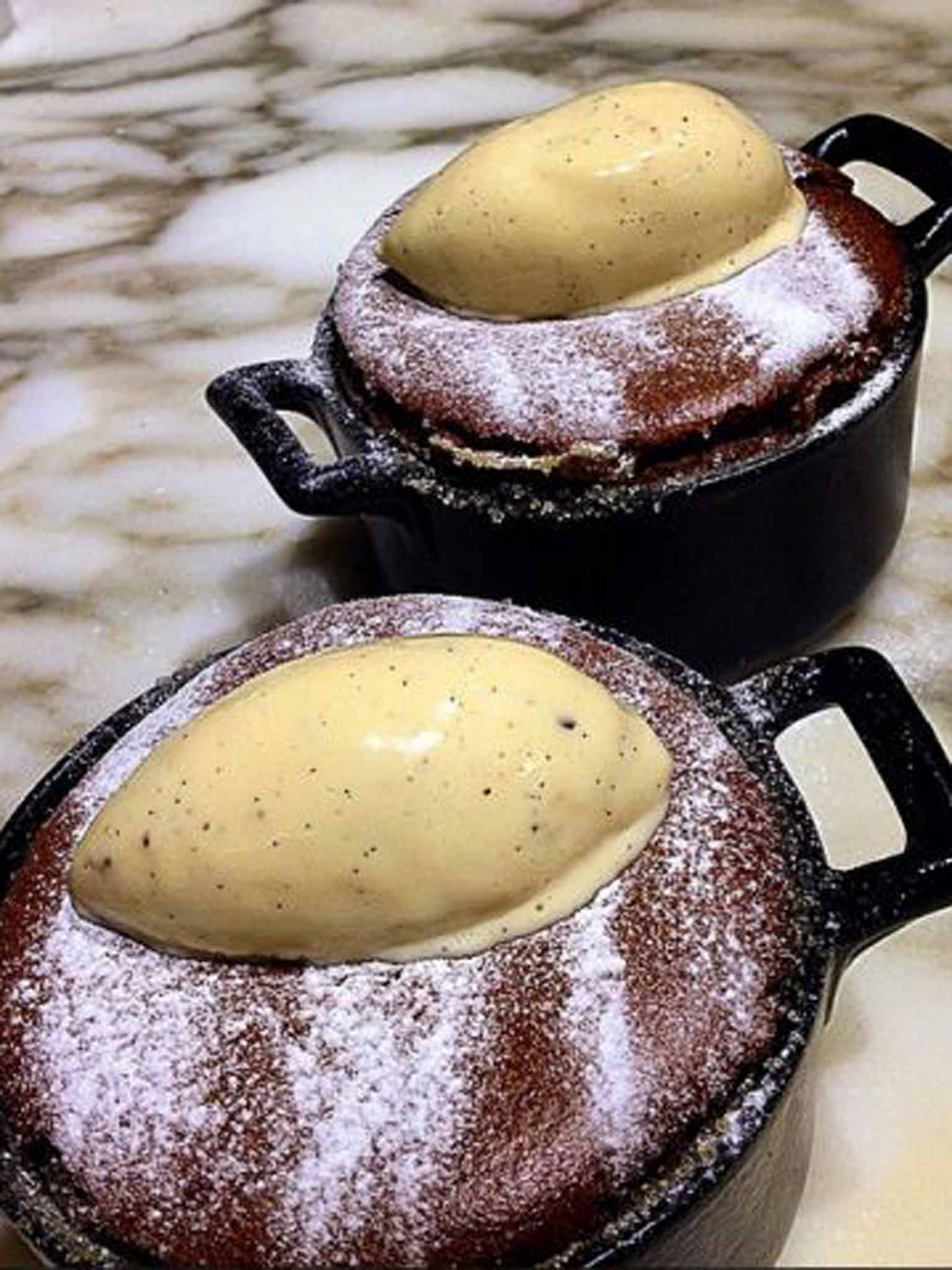 Taste for change: chocolate and chilli soufflé at Aperi