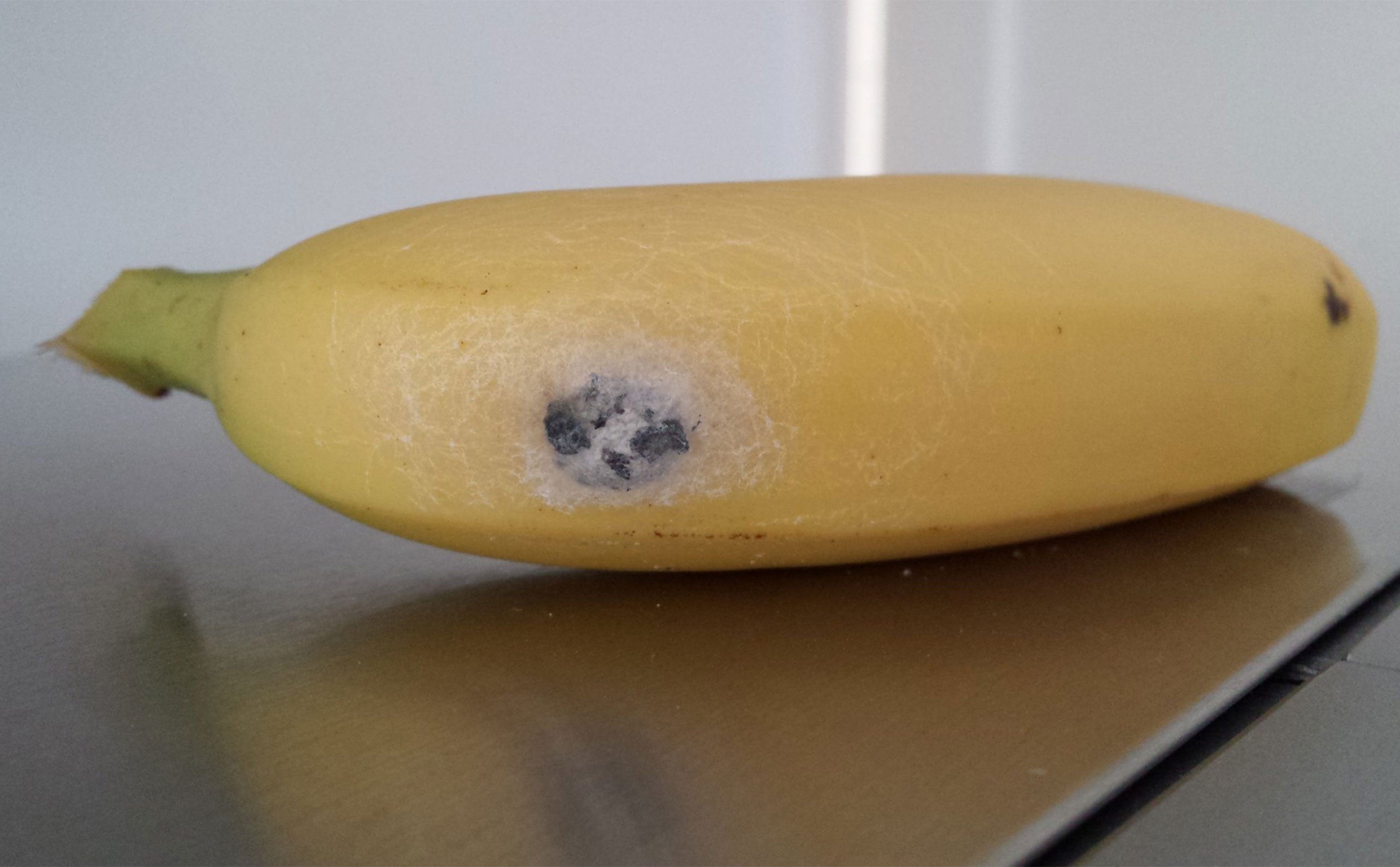 The image of the banana Ms Layton posted to Tesco's Facebook page