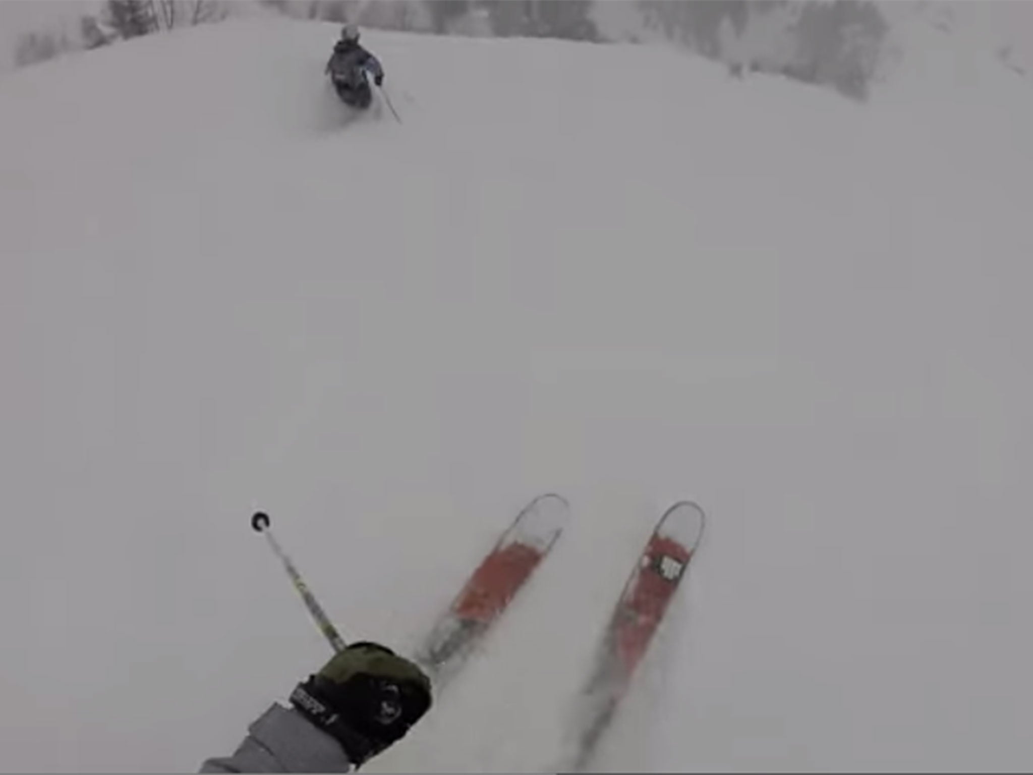 The skiers decided to ski off-piste in the Swiss Alps