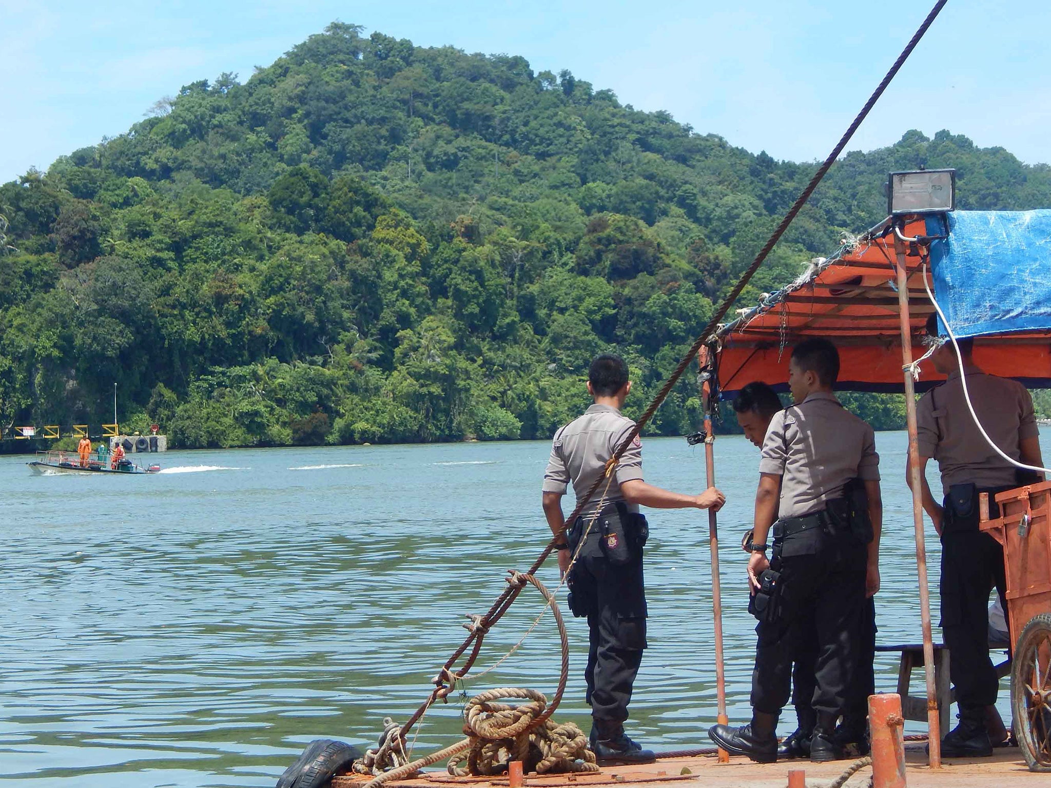 Nusakambangan prison island, where the death row prisoners have been taken