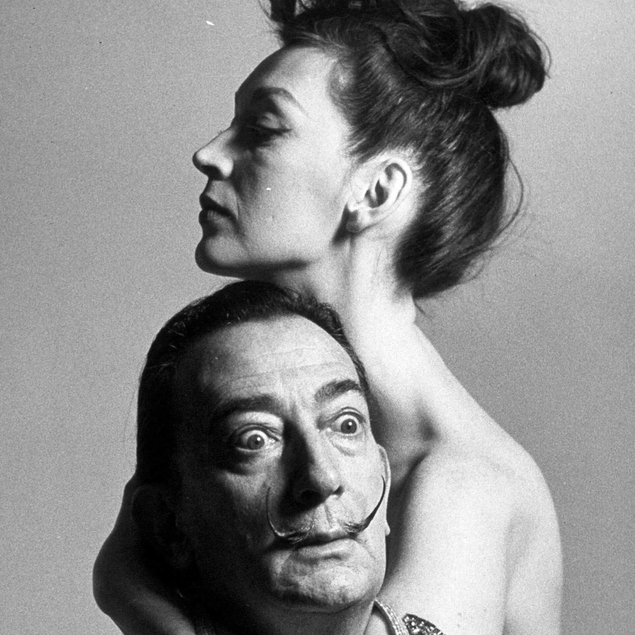 Salvador Dali and his wife Gala, pictured in 1964