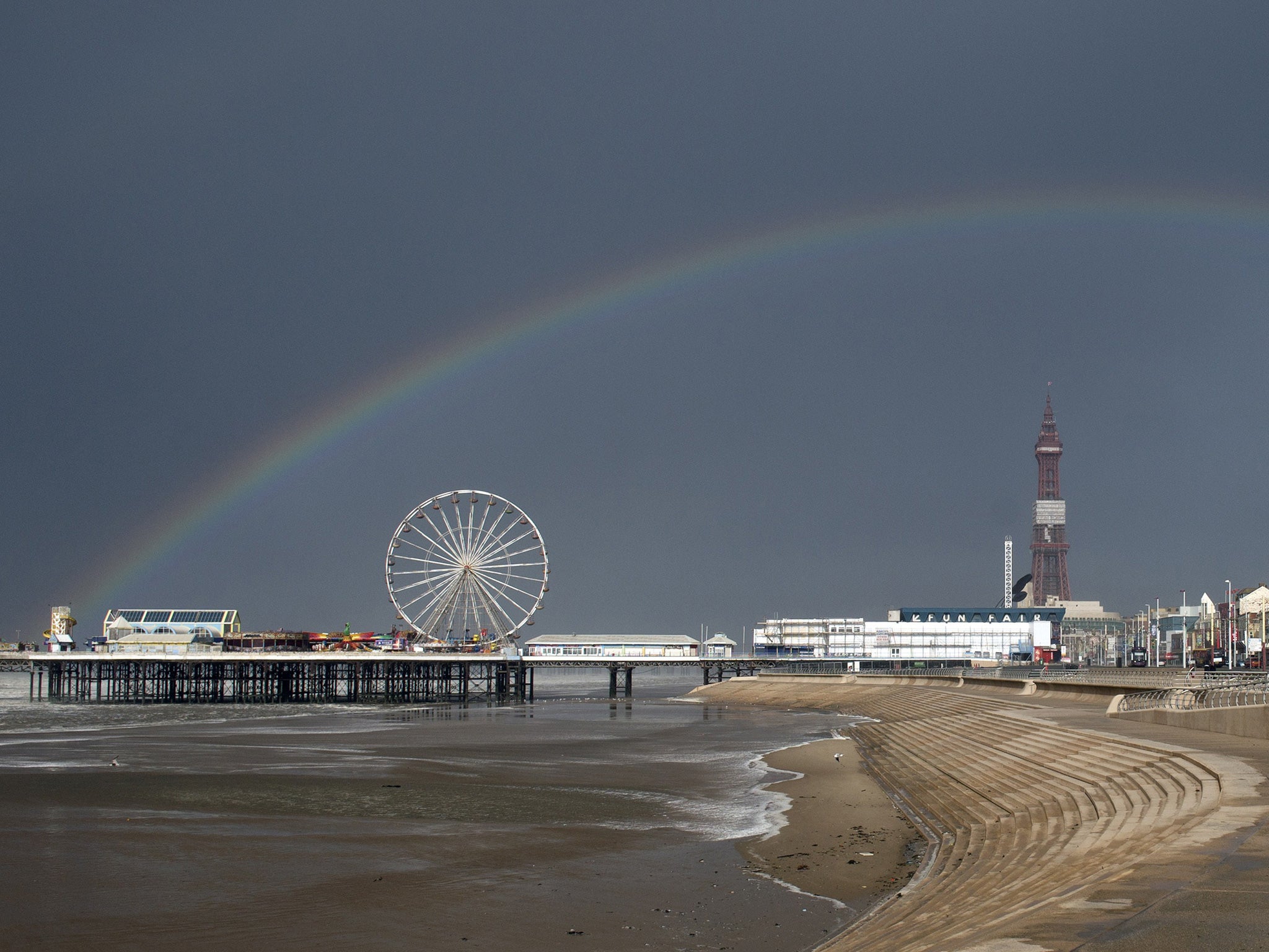 Blackpool's Central Pier was put up for sale this week (AFP/Getty)