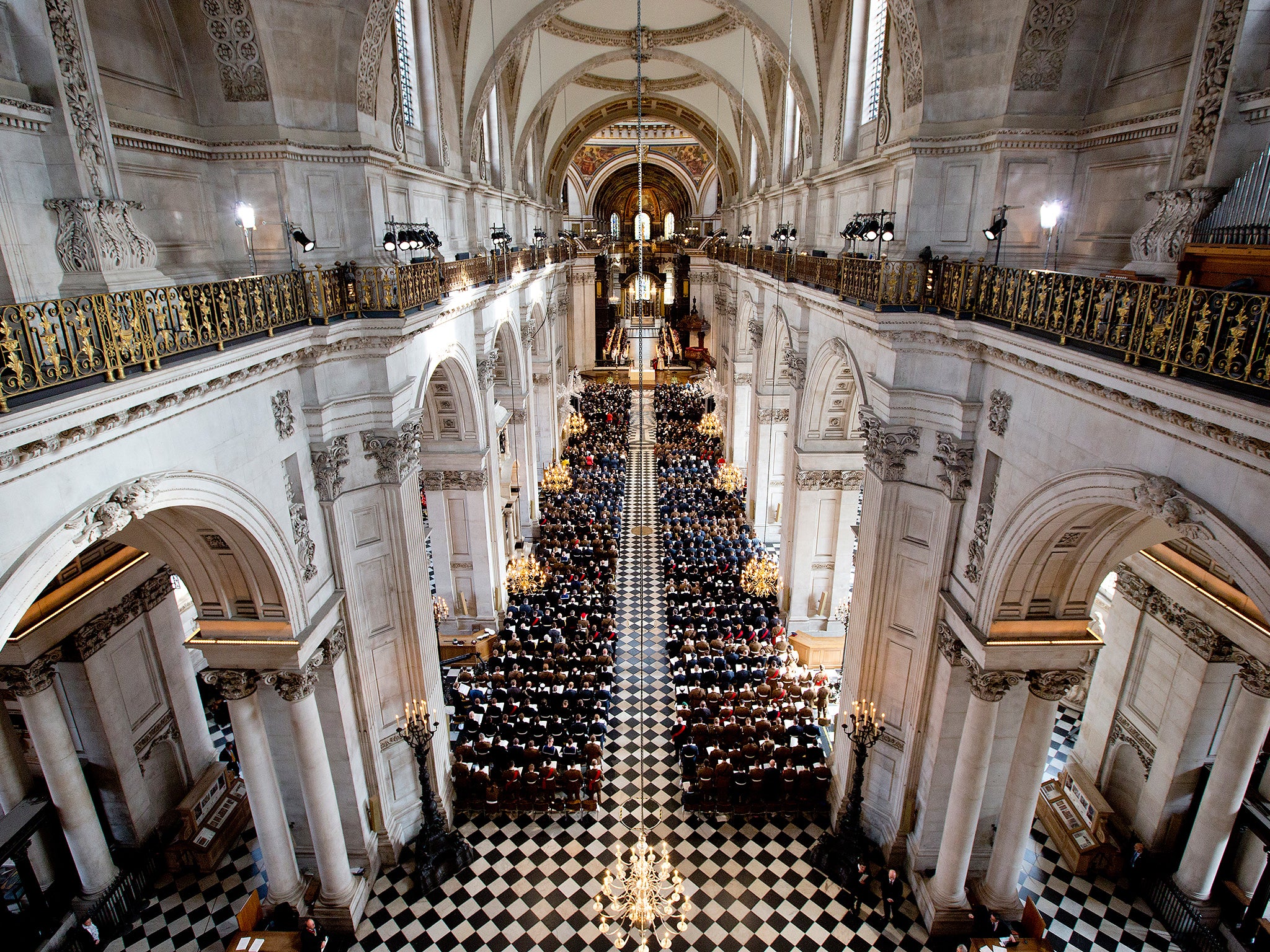 The Archbishop of Canterbury led the service