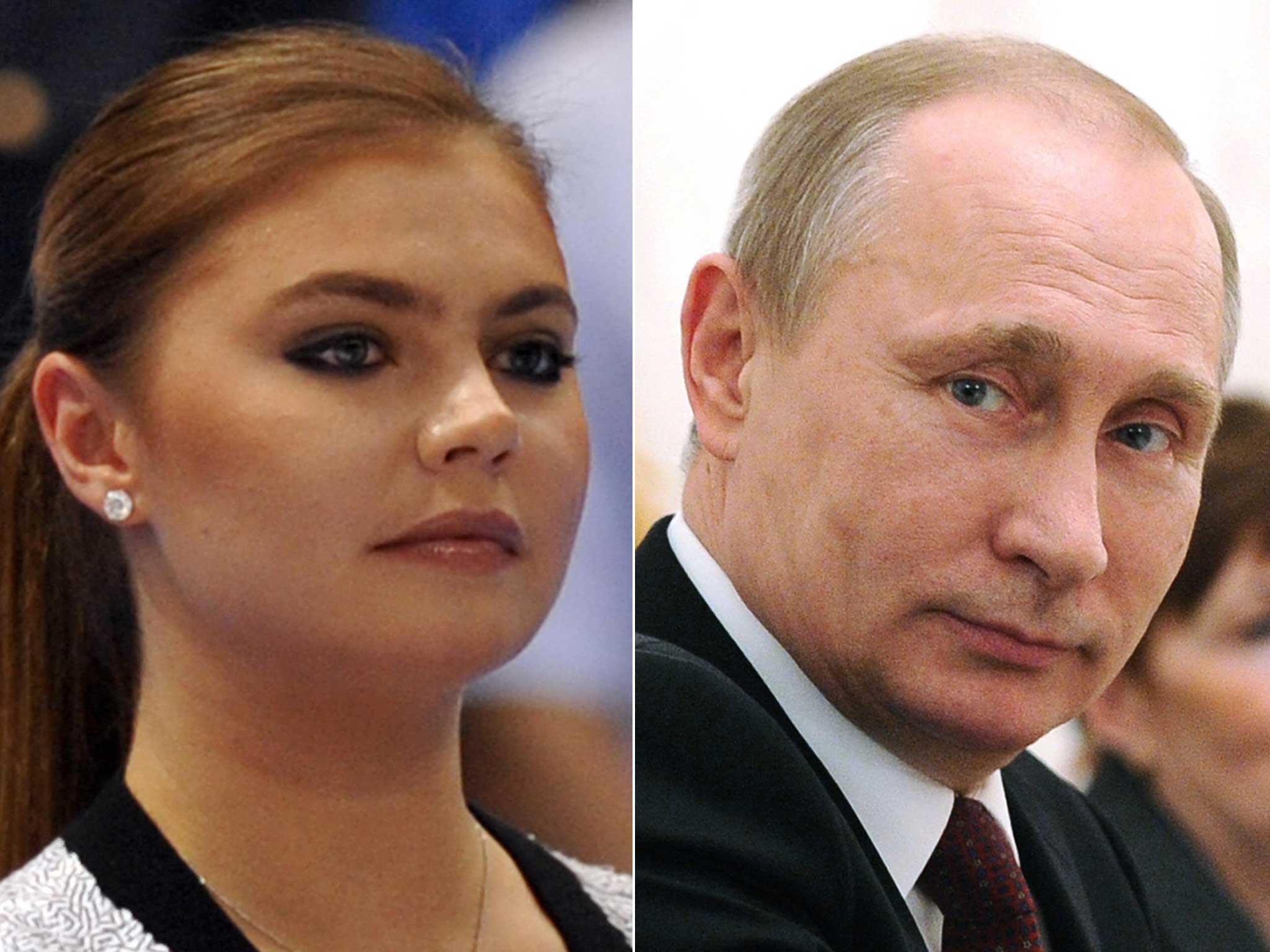 Former gymnast Alina Kabayeva and Russian president Vladimir Putin