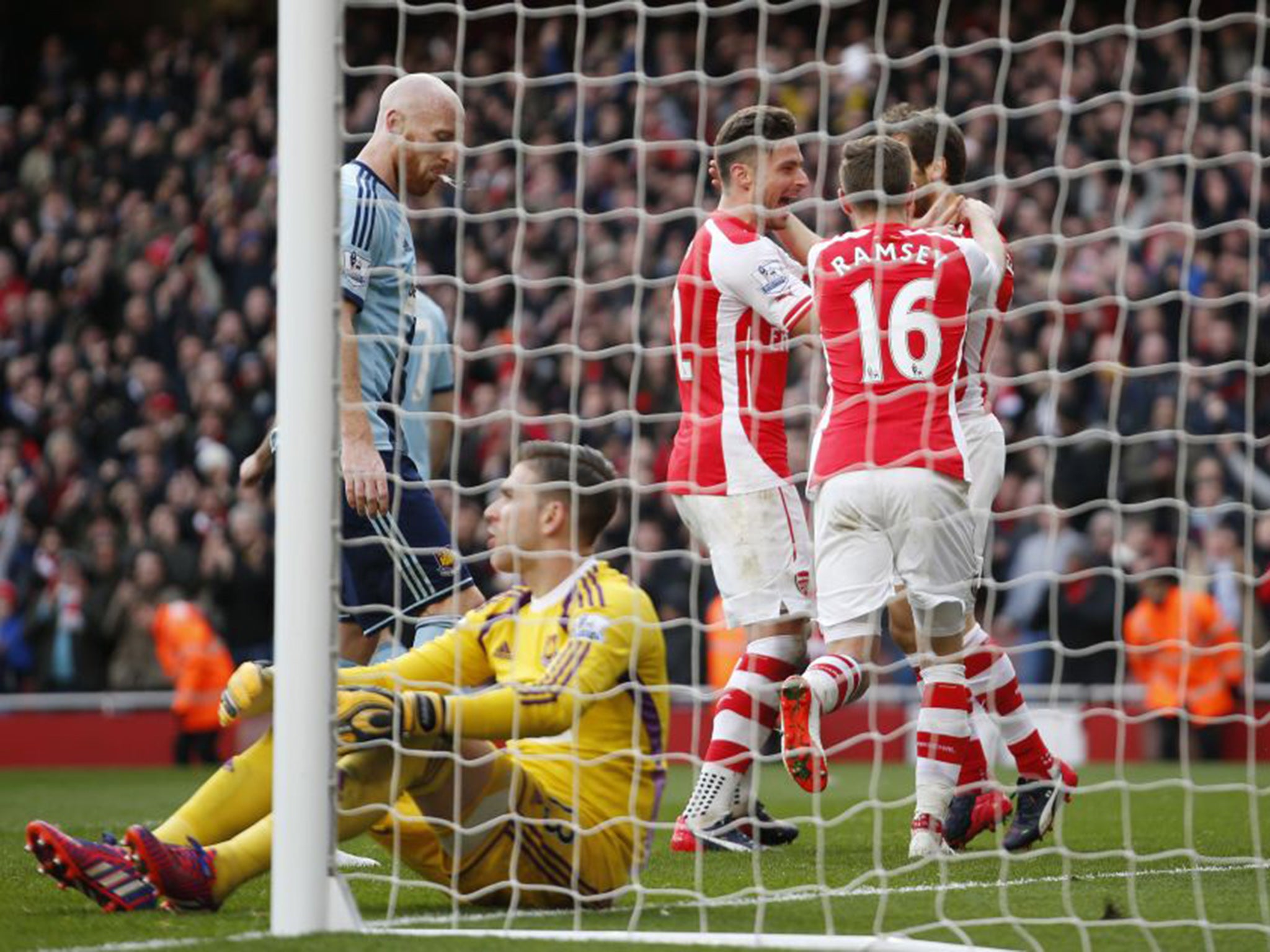 Mathieu Flamini scored with virtually his first touch