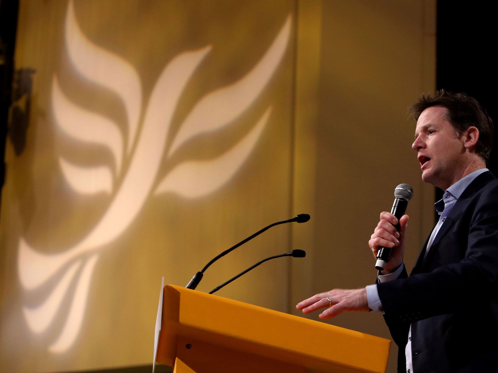 Nick Clegg's party is far less popular than in 2010