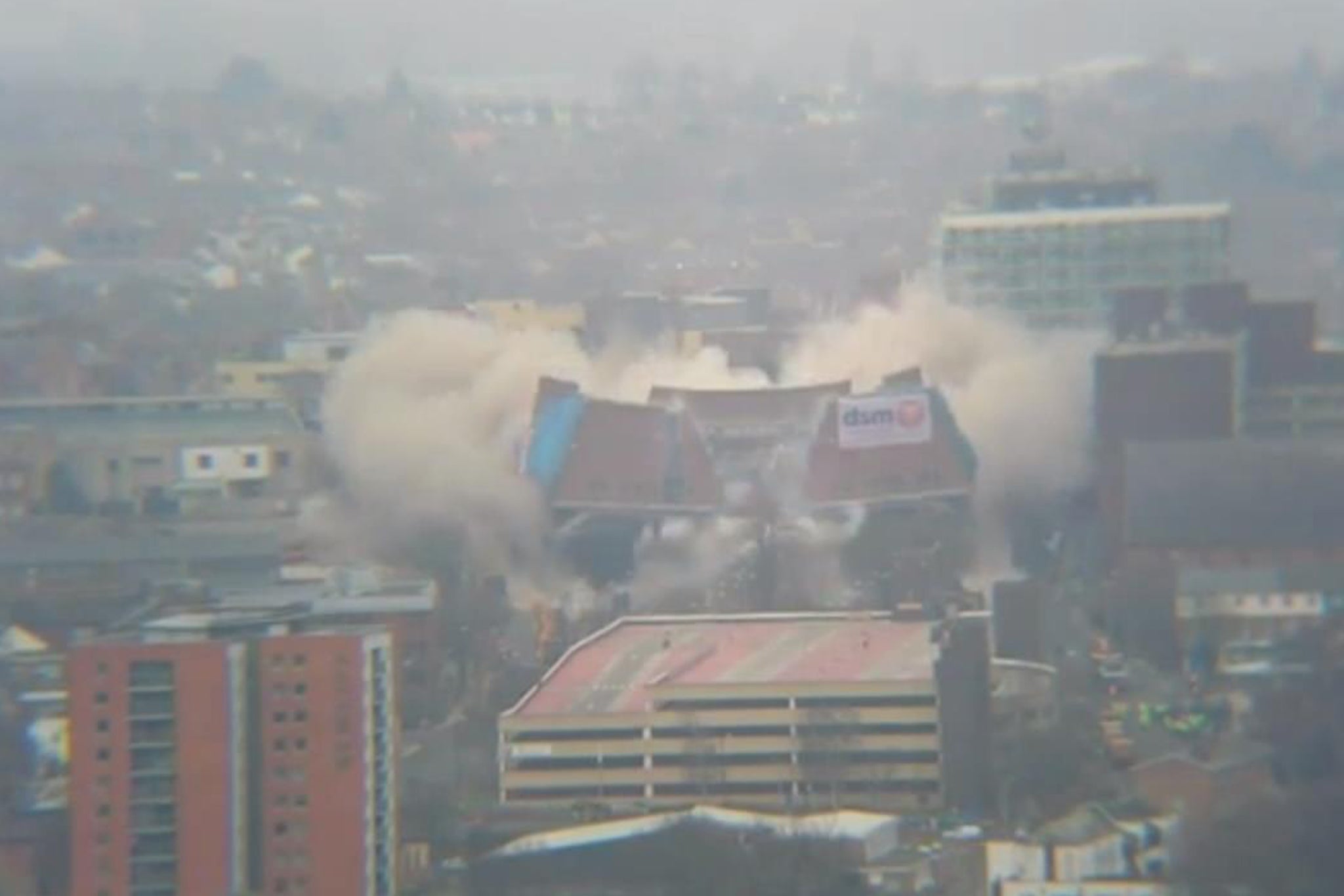 Northampton's Greyfriars bus station is demolished