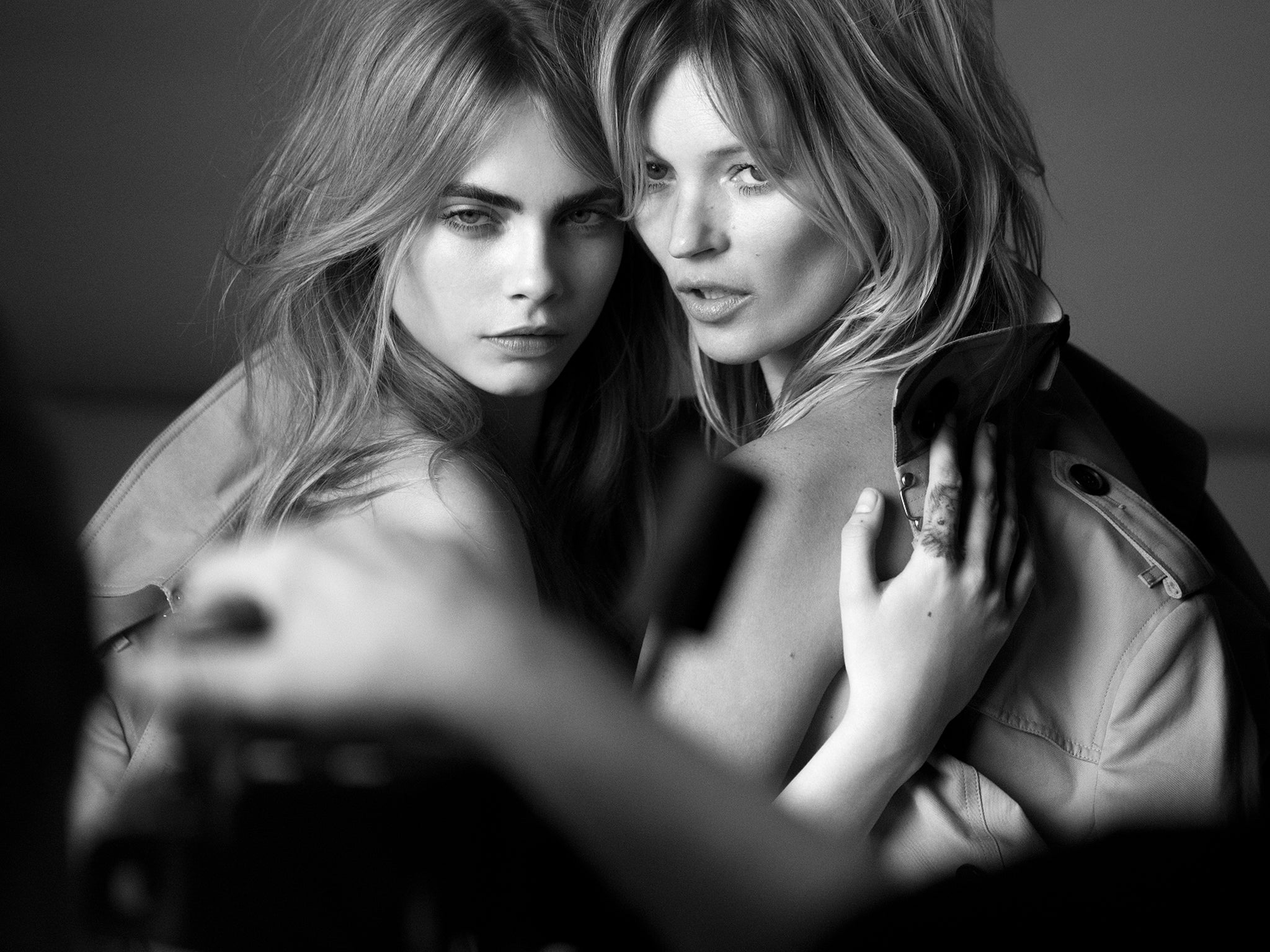 Cara Delevingne and Kate Moss for My Burberry fragrance