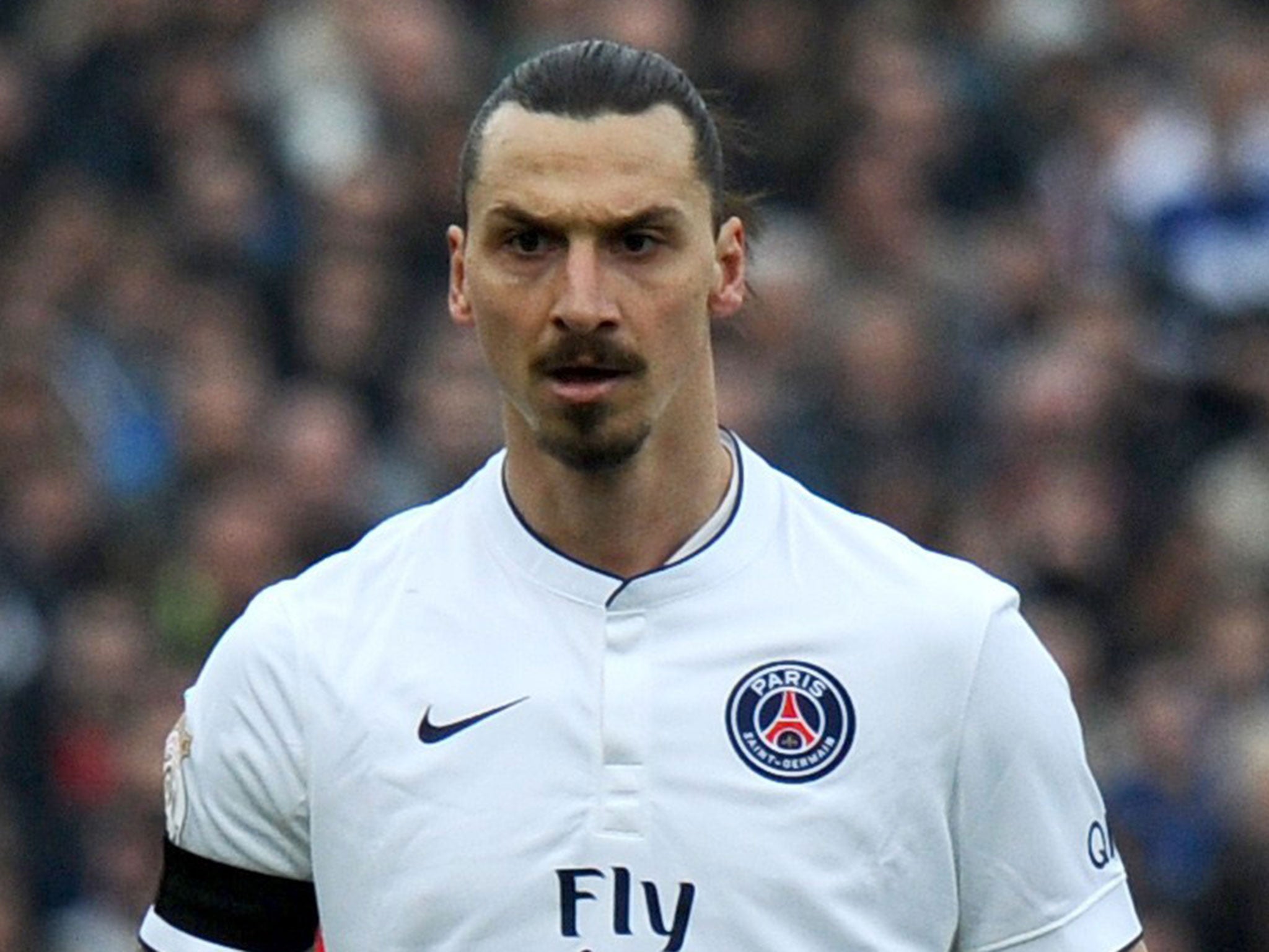 Zlatan Ibrahimovic was sent off on Sunday night