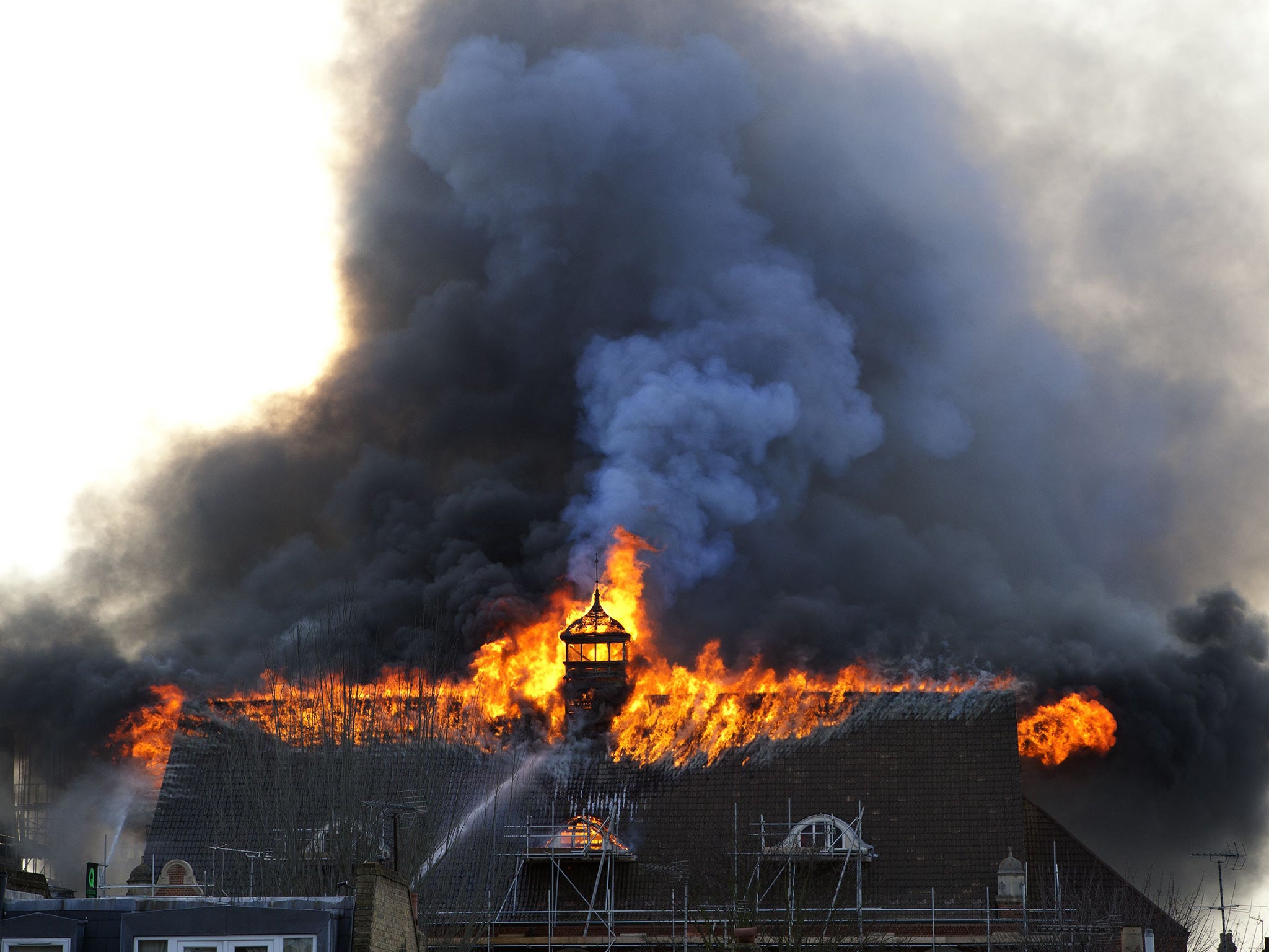 Performances carried on less than 24 hours after the fire at Battersea Arts Centre in London on Friday