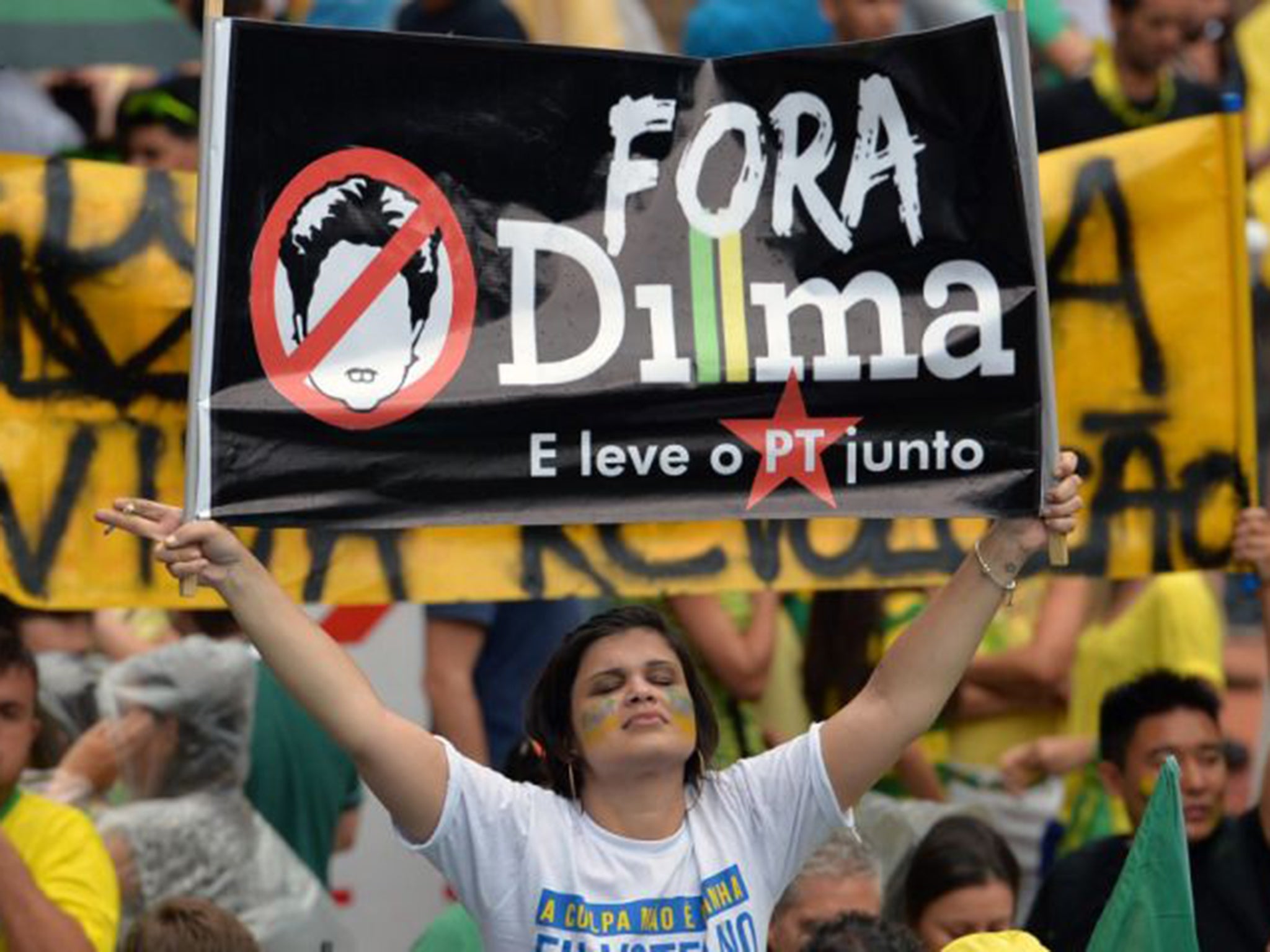 More than a million Brazilians poured onto the streets to protest against the government