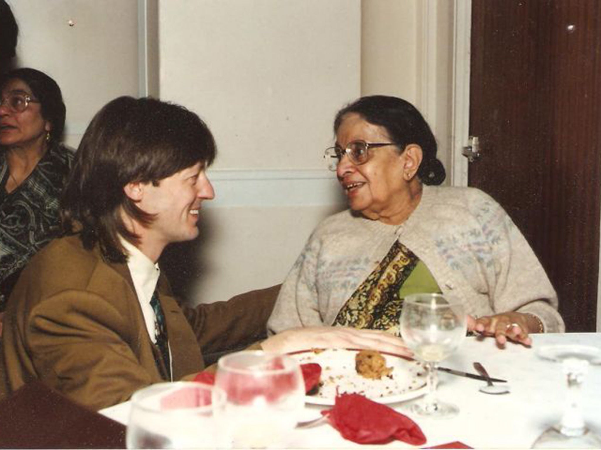 Yasmin Alibhai-Brown's husband Colin with her mother Jena