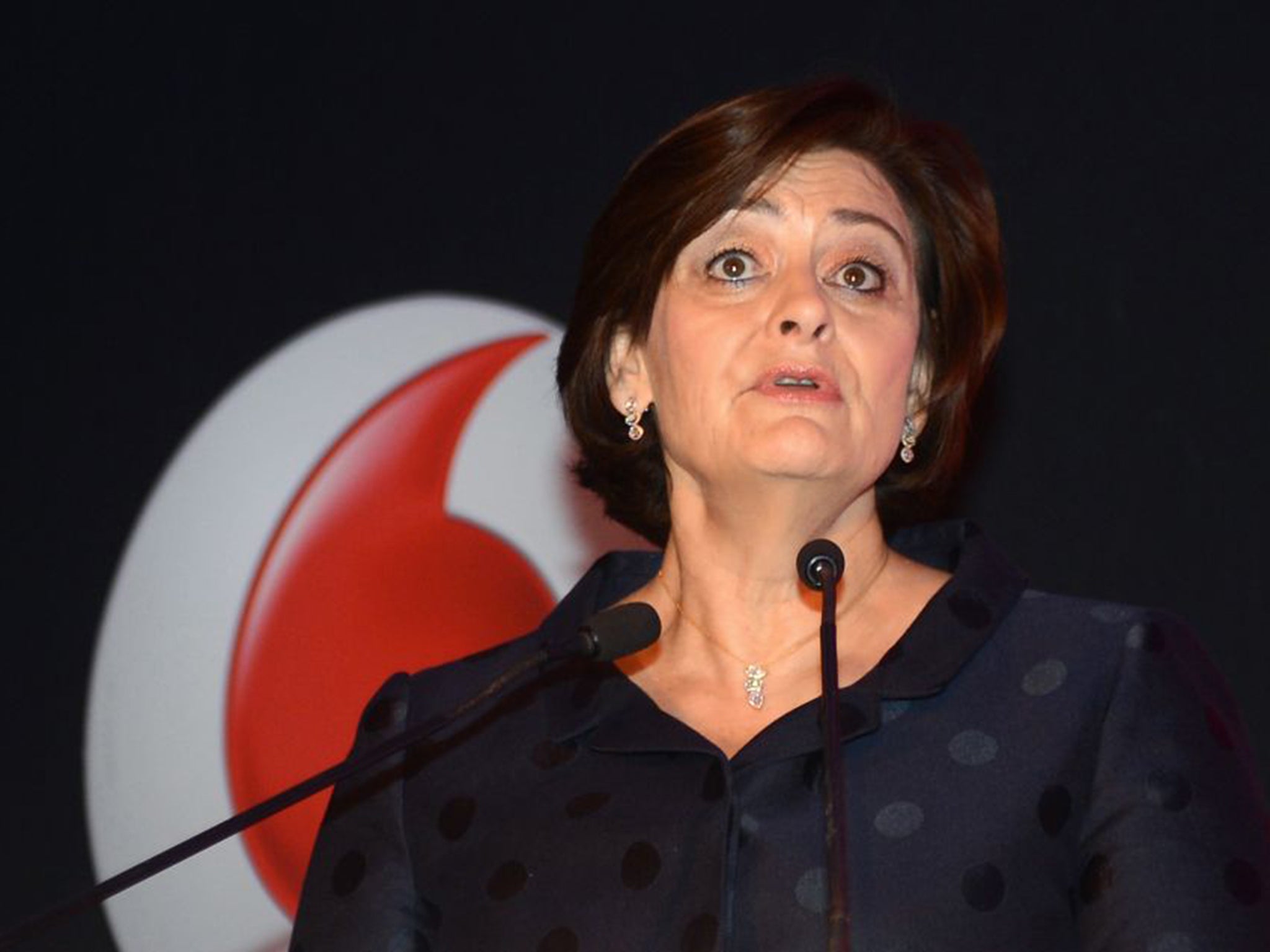 Cherie Blair at the launch of the Vodafone Connected Women report in Delhi in July last year