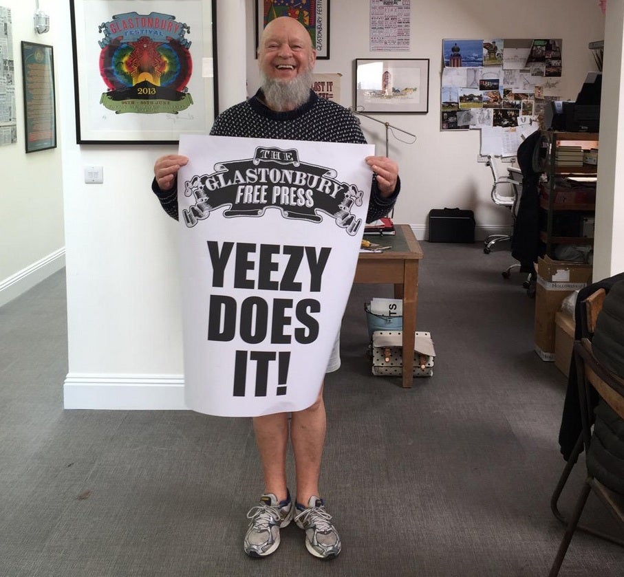 Michael Eavis announces that Kanye West will headline Glastonbury